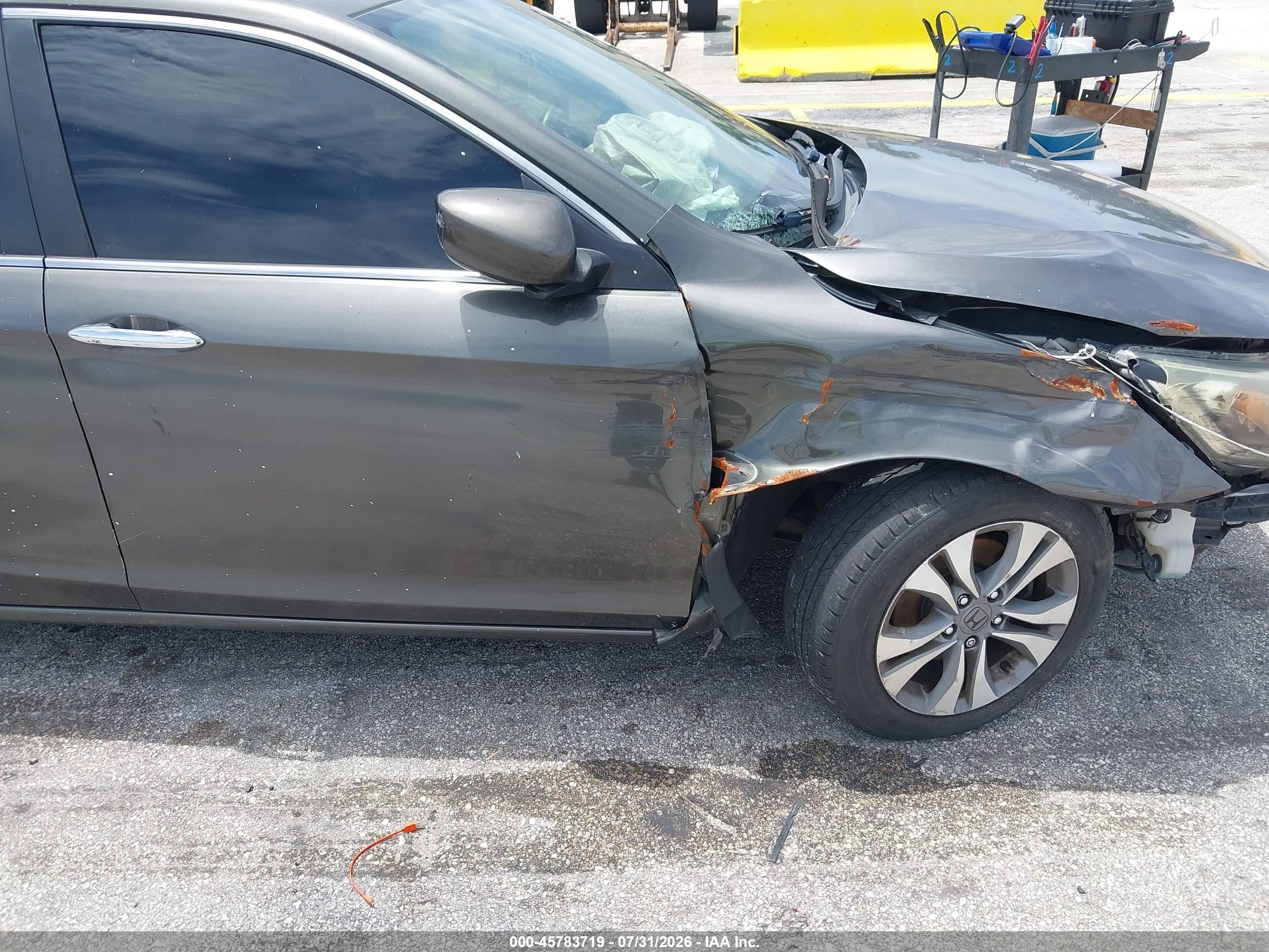 2015 Honda Accord Lx Gray vin: 1HGCR2F38FA103252