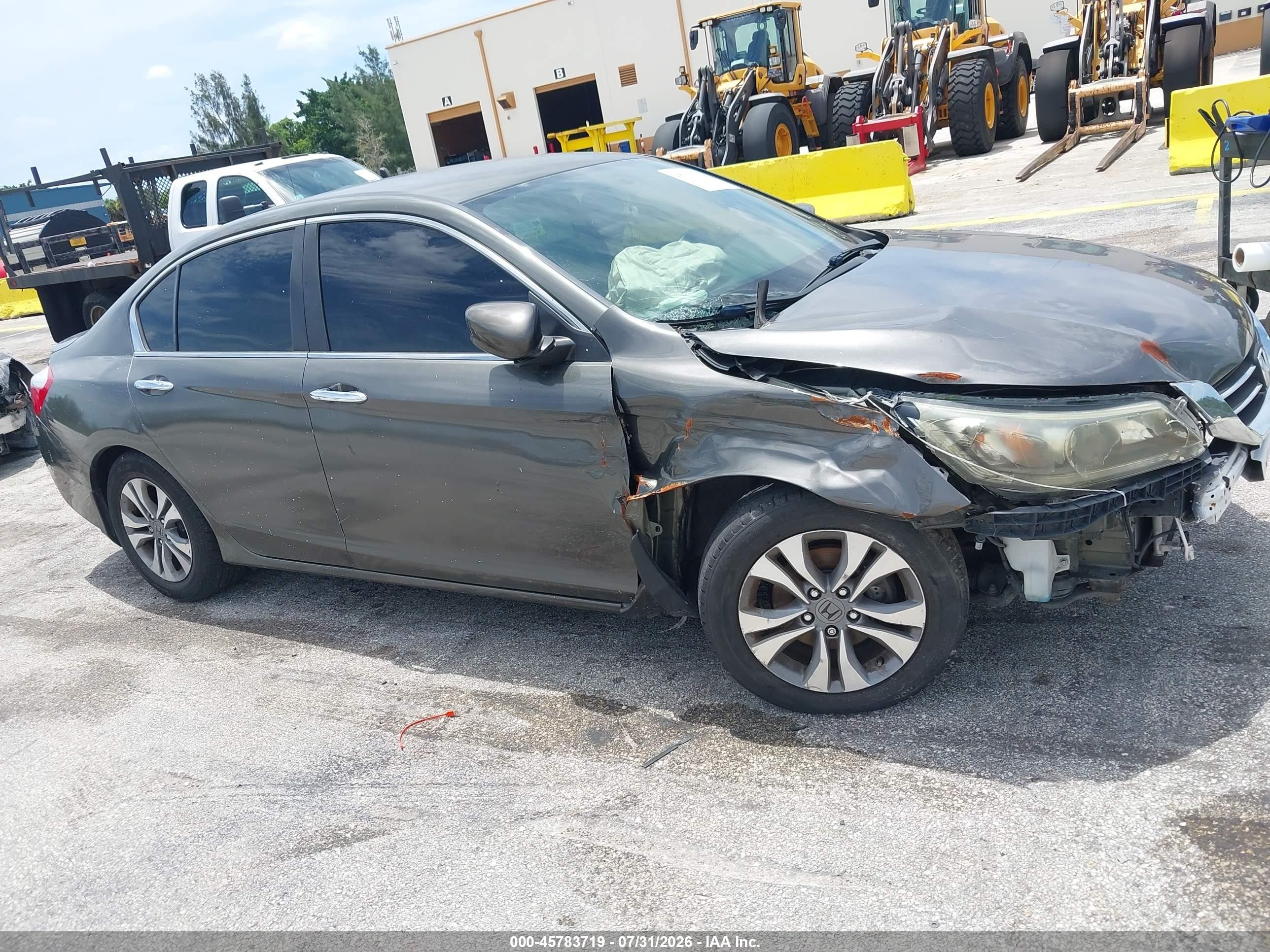 2015 Honda Accord Lx Gray vin: 1HGCR2F38FA103252