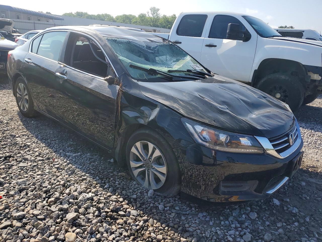 2015 Honda Accord Lx Black vin: 1HGCR2F38FA104627