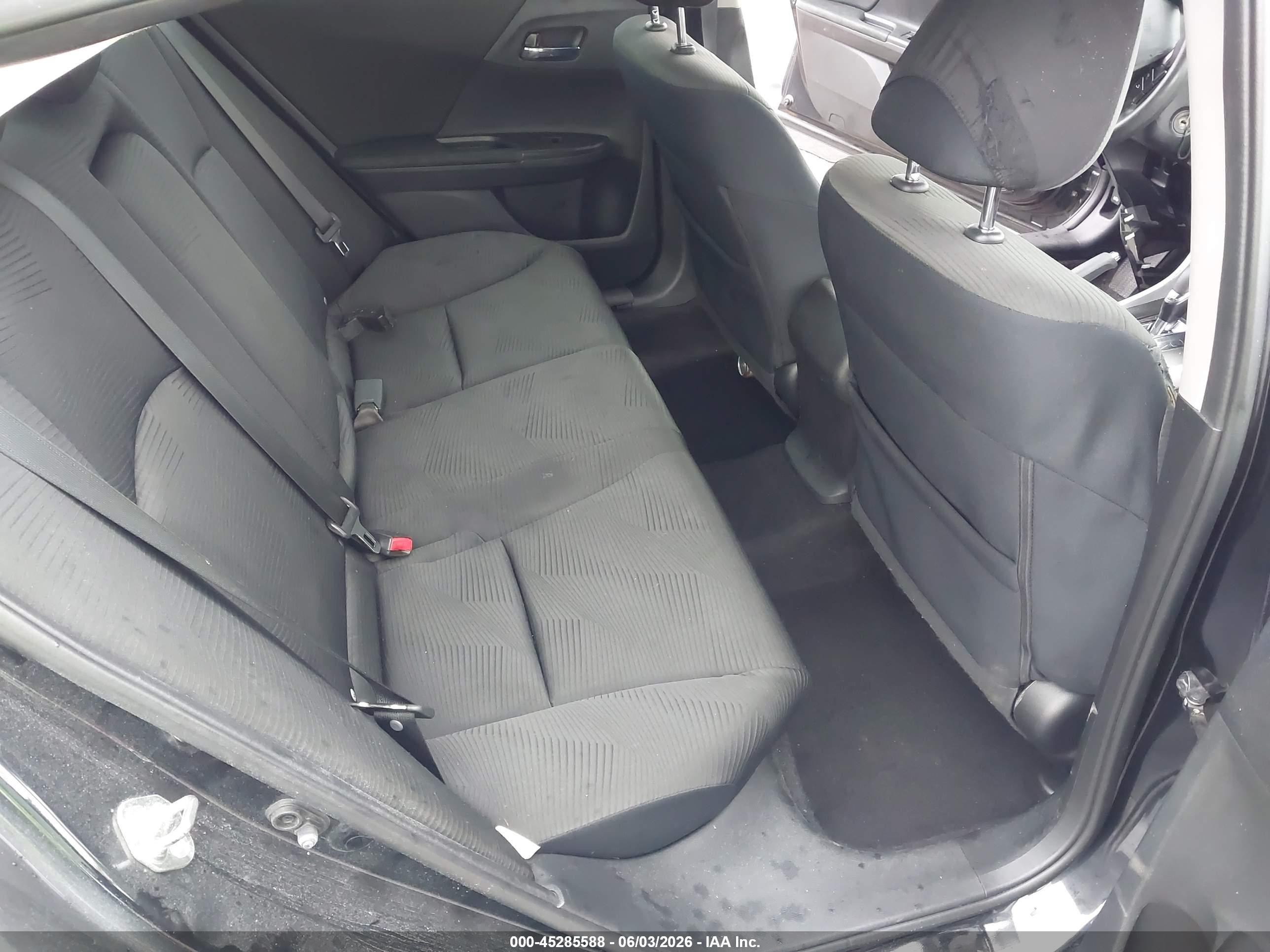 2015 Honda Accord Lx Black vin: 1HGCR2F38FA124666