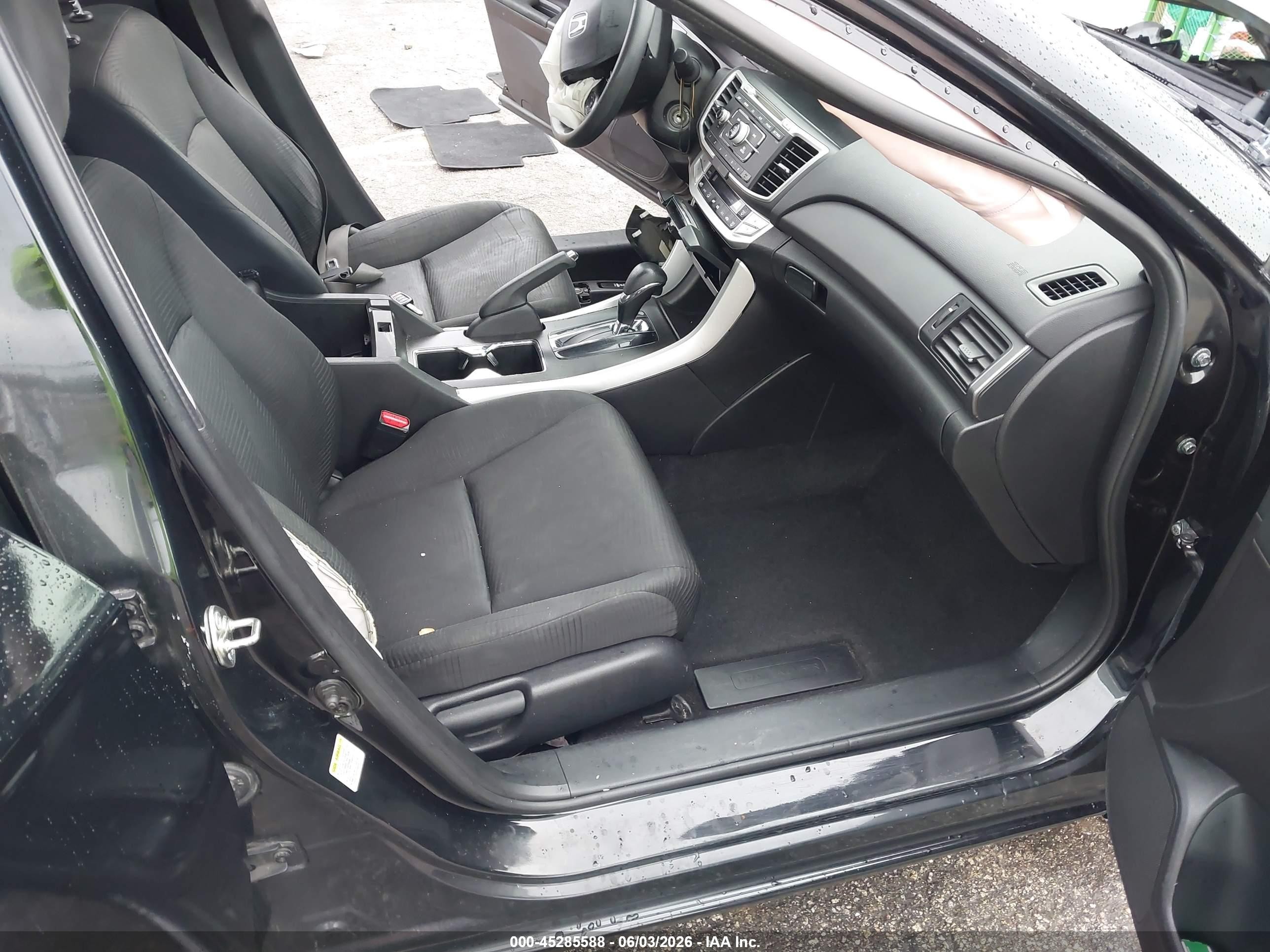 2015 Honda Accord Lx Black vin: 1HGCR2F38FA124666
