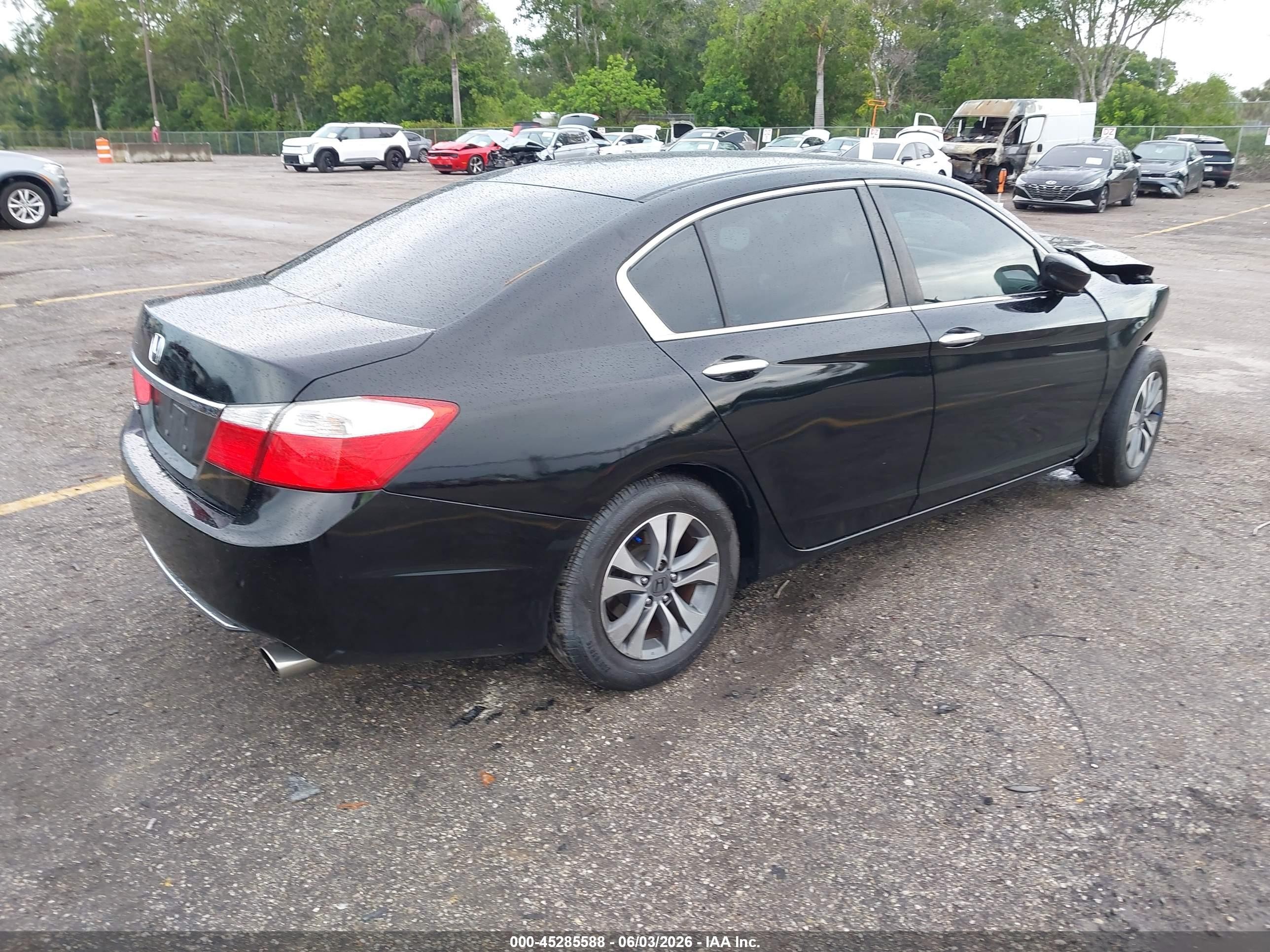 2015 Honda Accord Lx Black vin: 1HGCR2F38FA124666