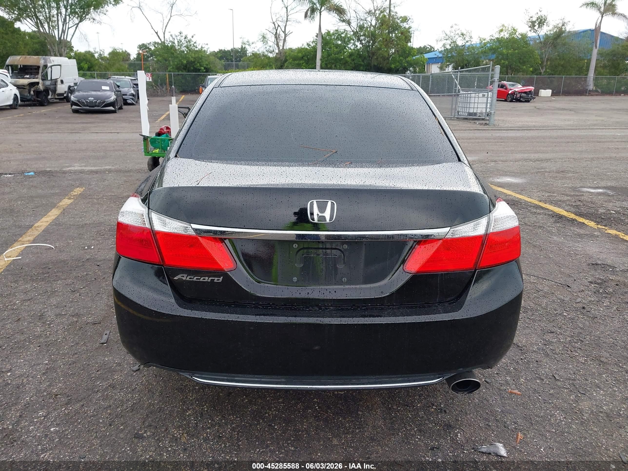 2015 Honda Accord Lx Black vin: 1HGCR2F38FA124666