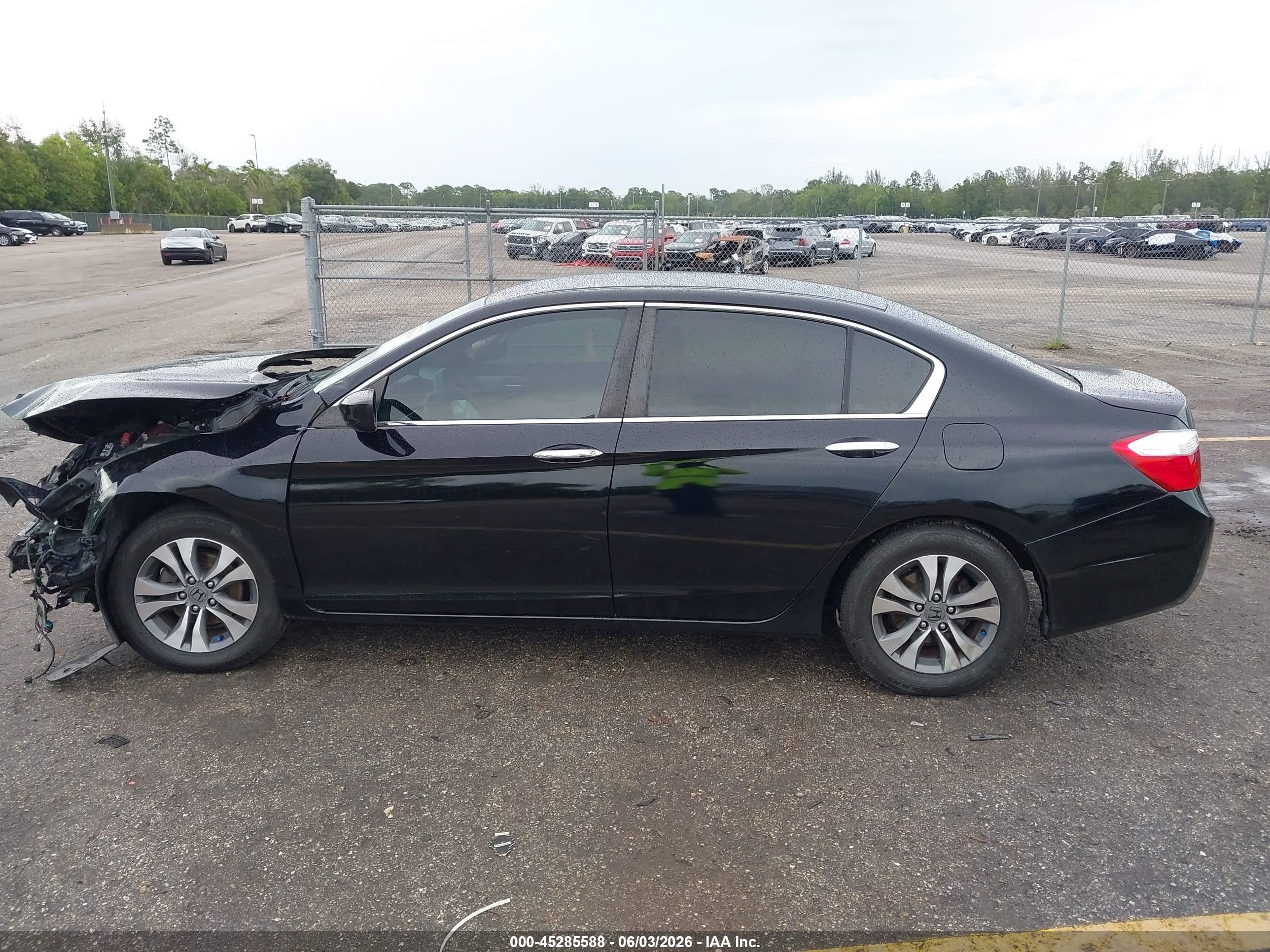 2015 Honda Accord Lx Black vin: 1HGCR2F38FA124666