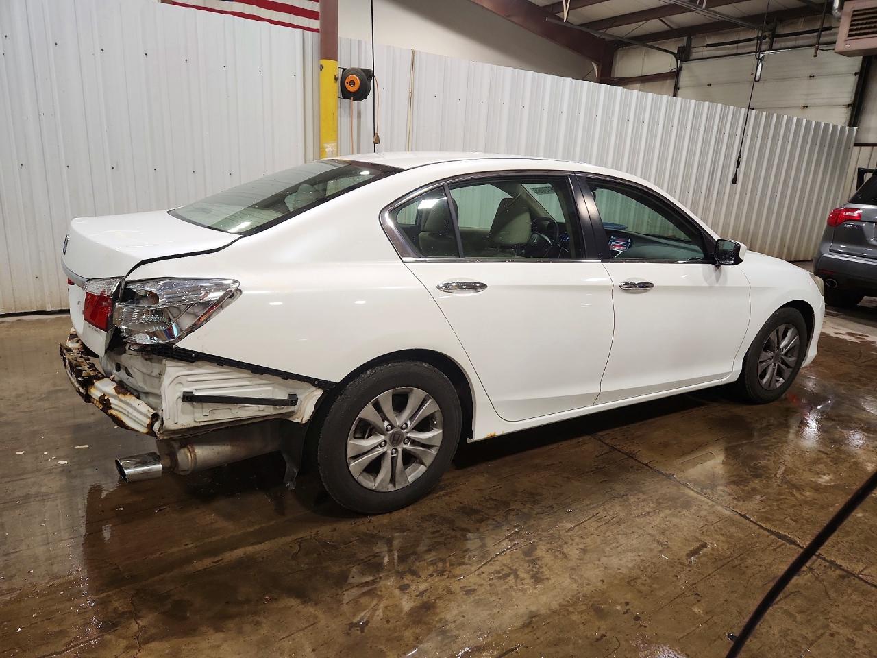2015 Honda Accord Lx White vin: 1HGCR2F38FA128751