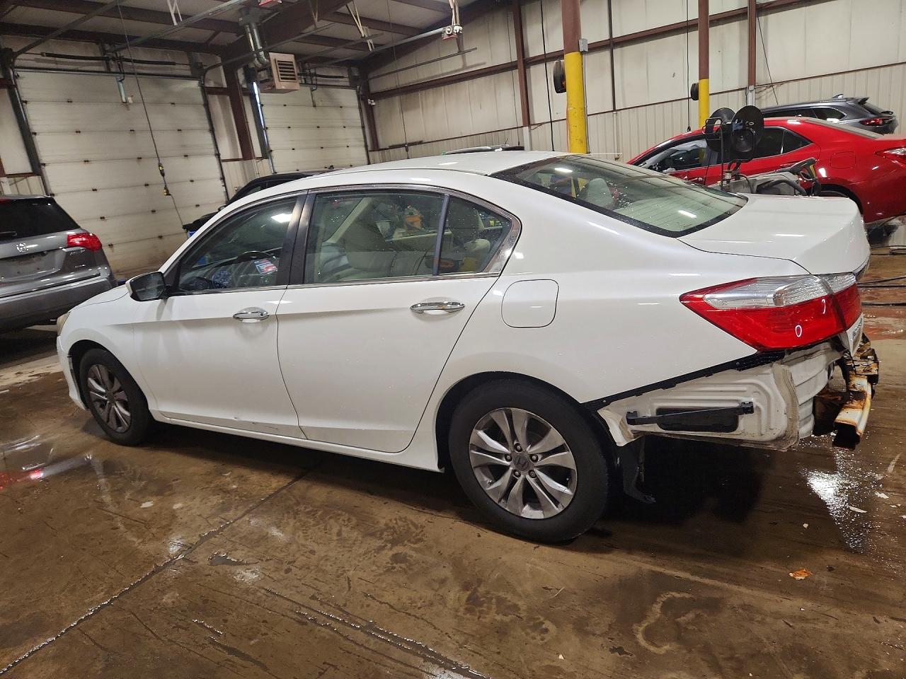 2015 Honda Accord Lx White vin: 1HGCR2F38FA128751