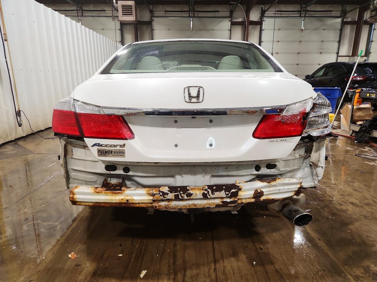 2015 Honda Accord Lx White vin: 1HGCR2F38FA128751