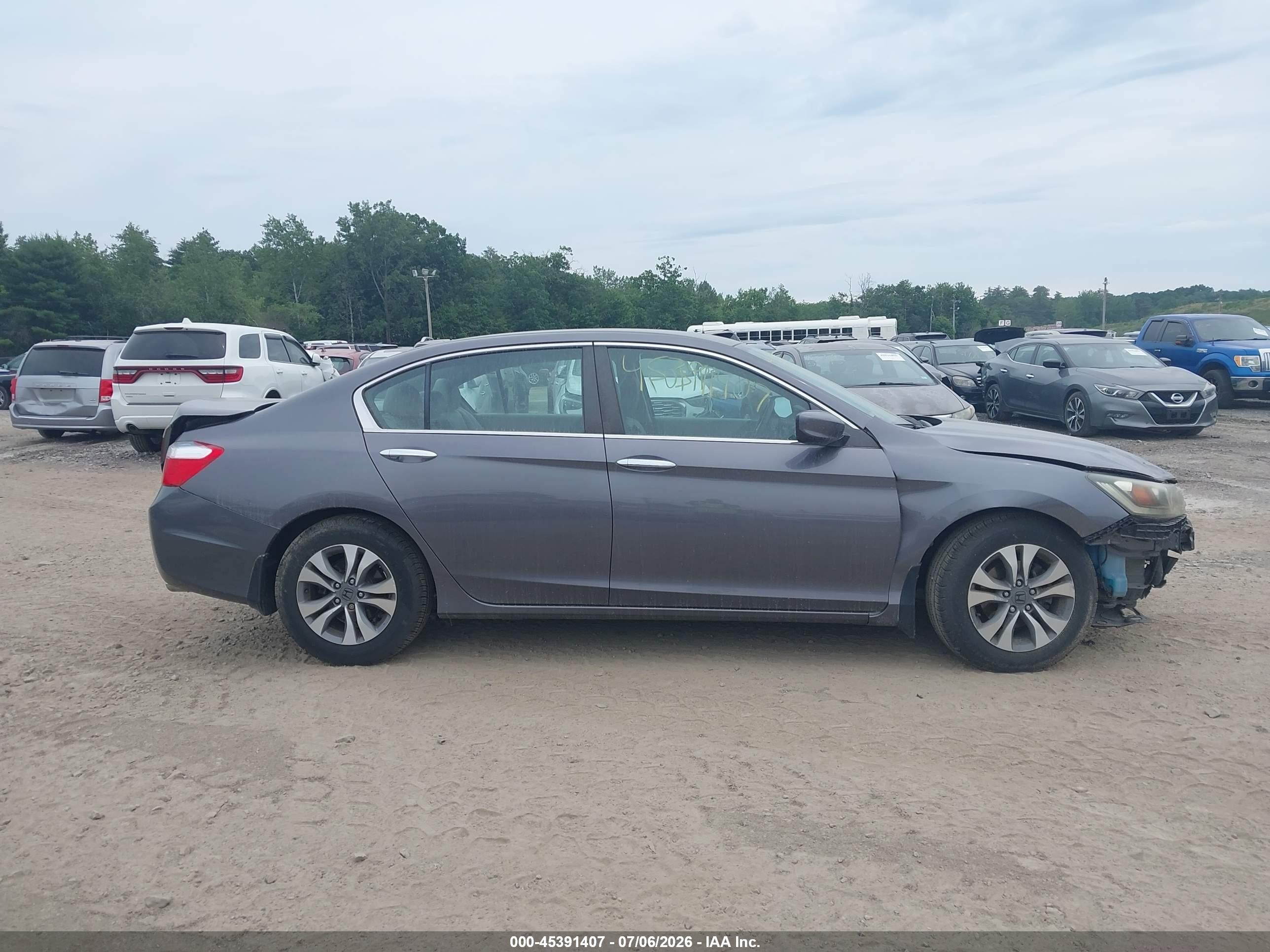 2015 Honda Accord Lx Gray vin: 1HGCR2F38FA144819