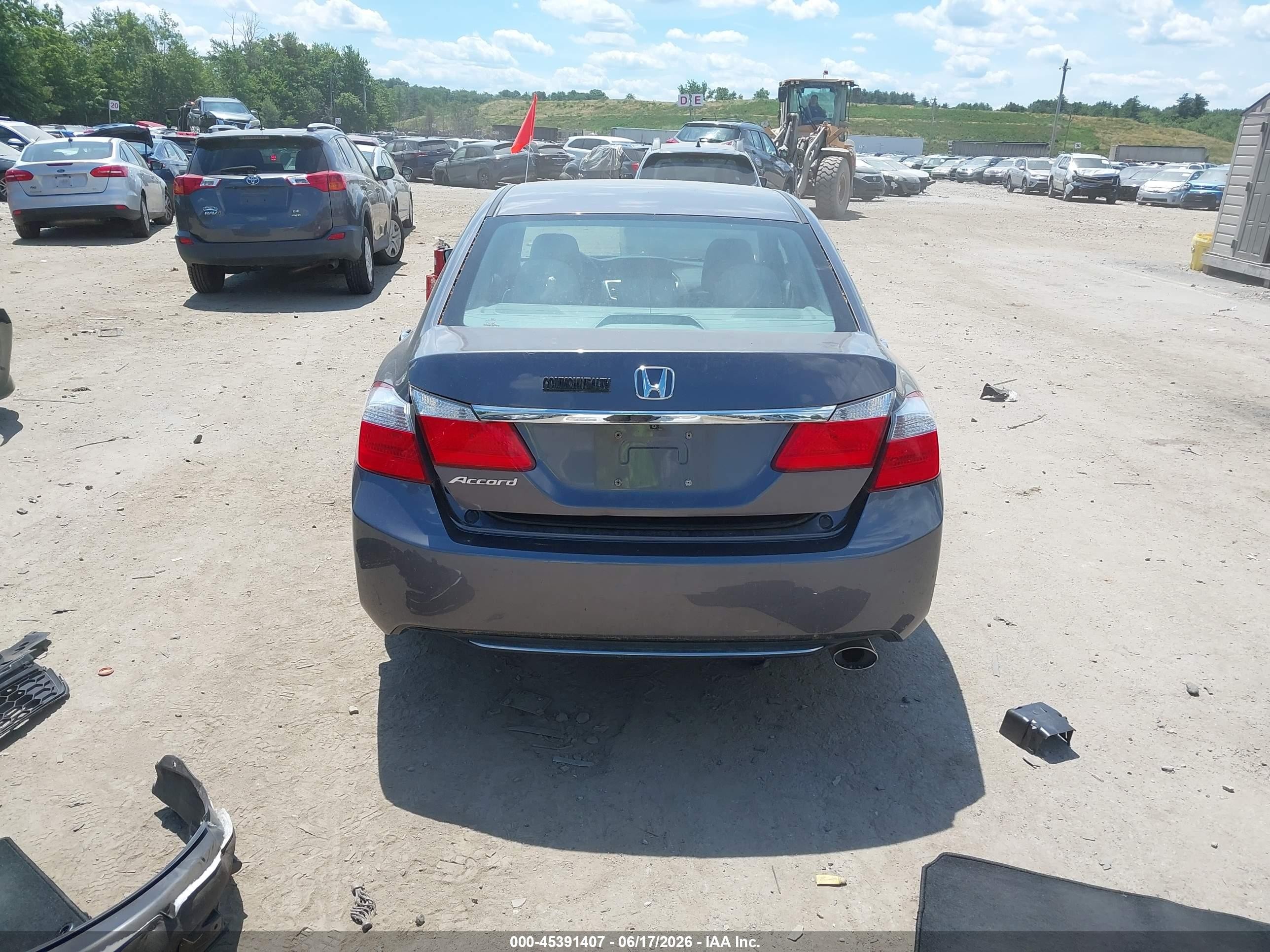 2015 Honda Accord Lx Gray vin: 1HGCR2F38FA144819