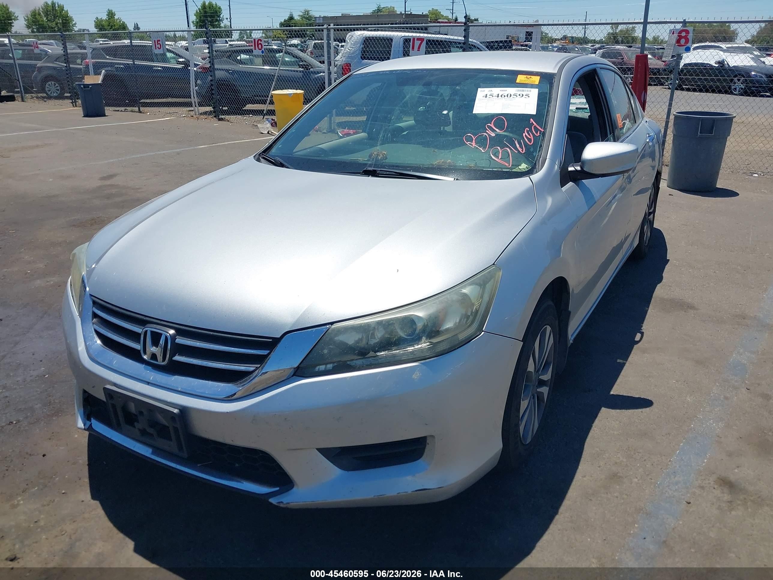 2015 Honda Accord Lx Silver vin: 1HGCR2F38FA153522