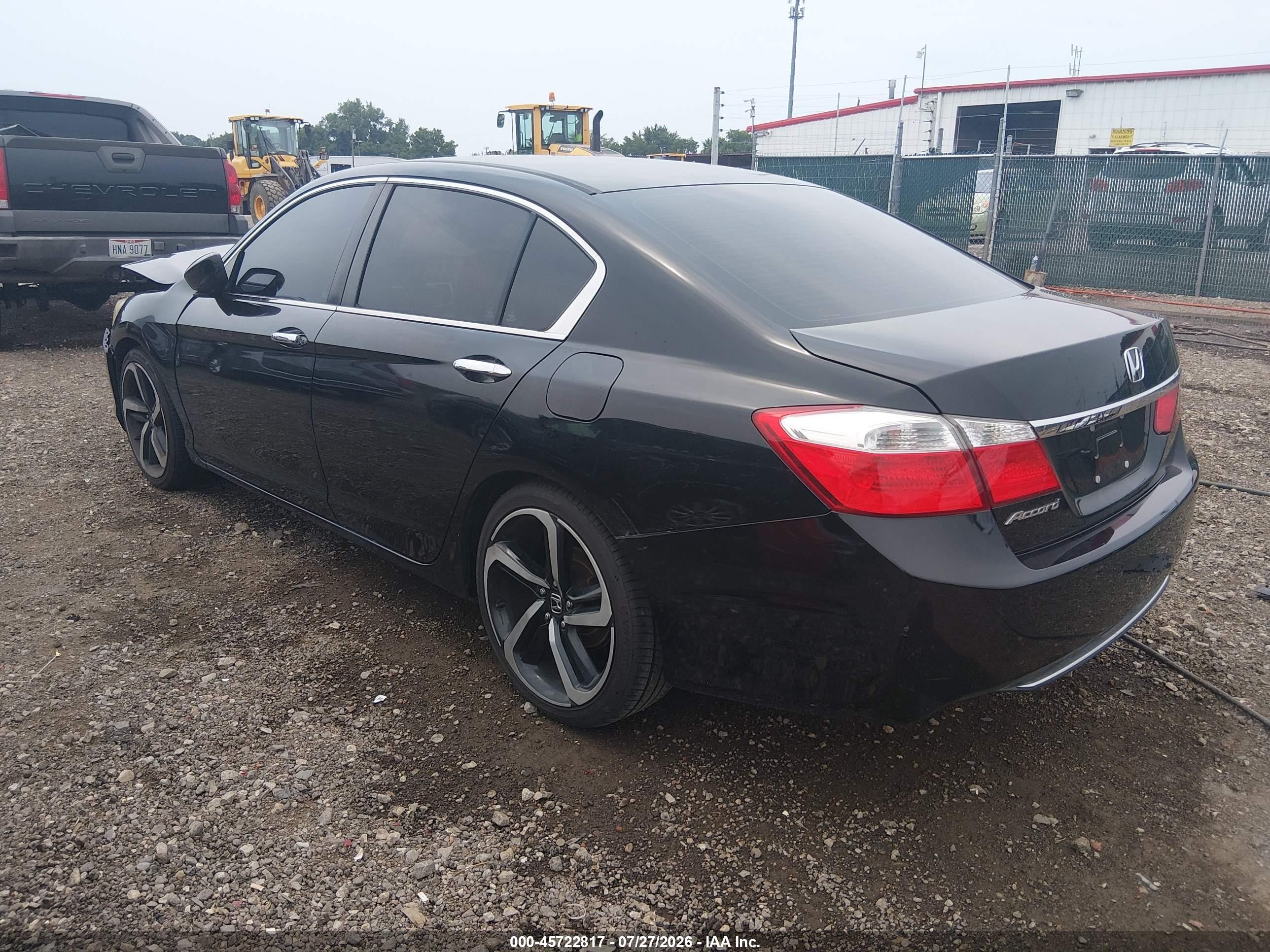 2015 Honda Accord Lx Черный vin: 1HGCR2F38FA158302