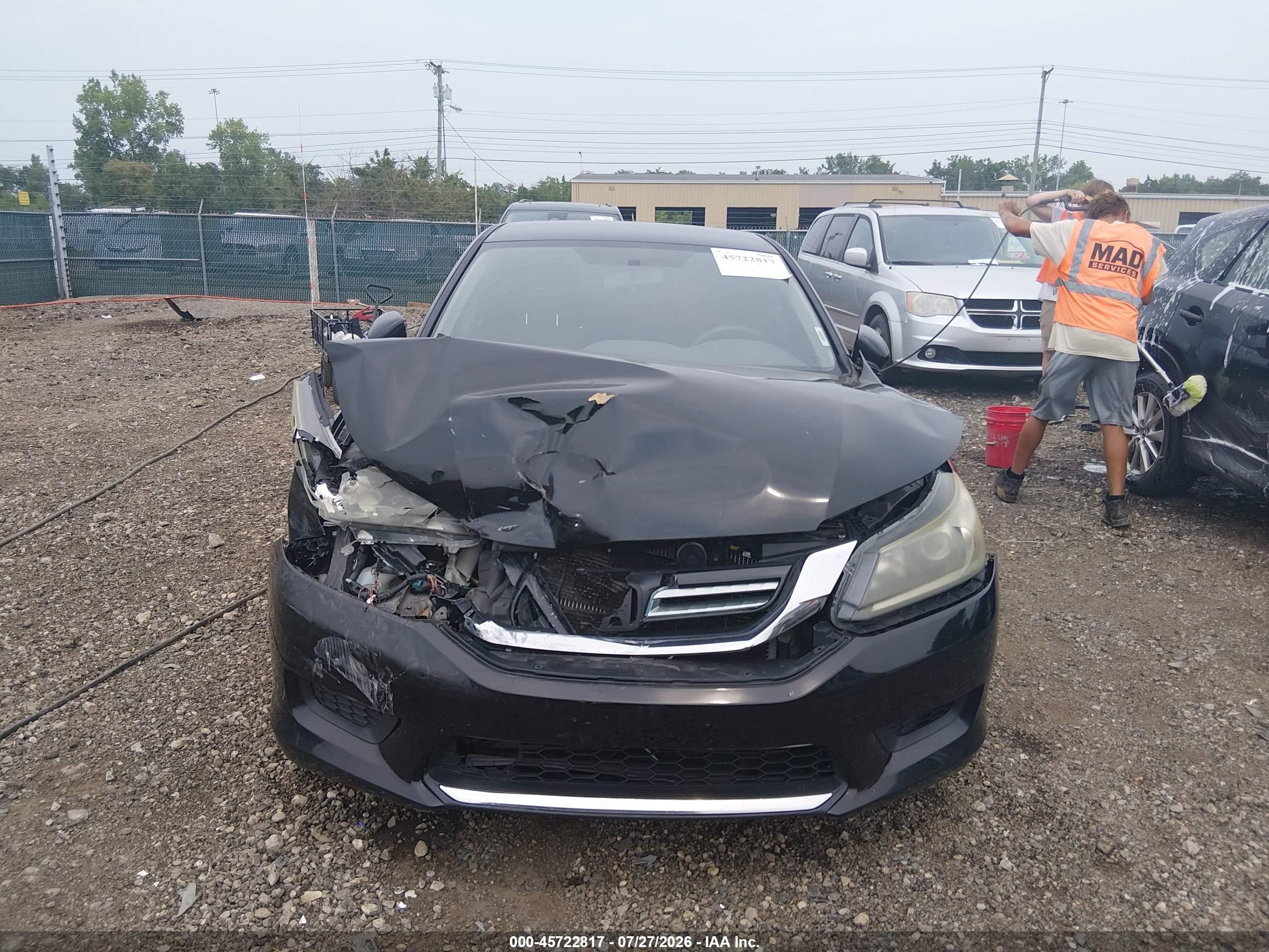 2015 Honda Accord Lx Черный vin: 1HGCR2F38FA158302