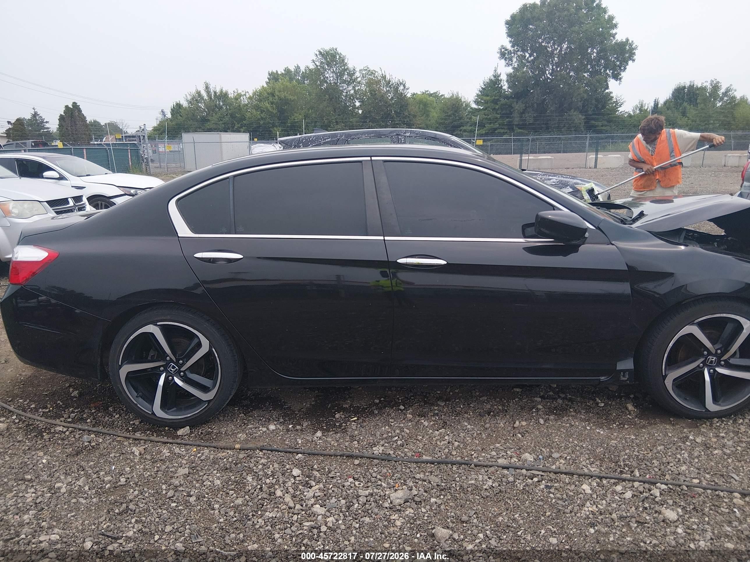 2015 Honda Accord Lx Черный vin: 1HGCR2F38FA158302