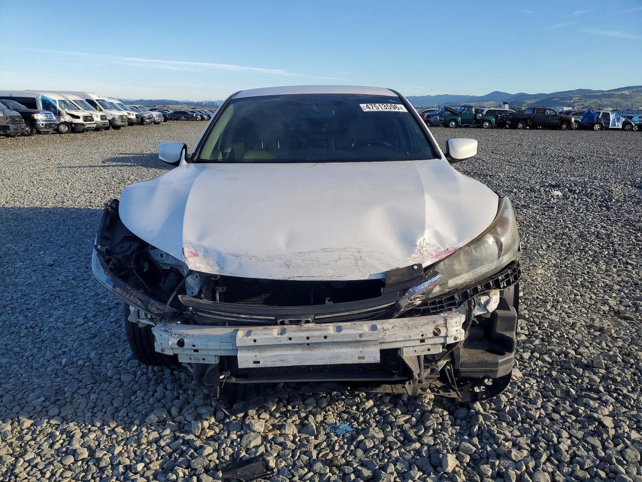 2015 Honda Accord Lx White vin: 1HGCR2F38FA162768