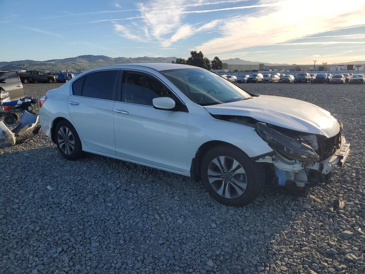 2015 Honda Accord Lx White vin: 1HGCR2F38FA162768