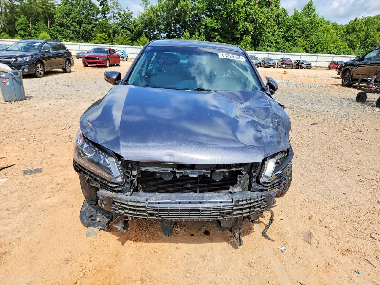 2015 Honda Accord Lx Серый vin: 1HGCR2F38FA166805