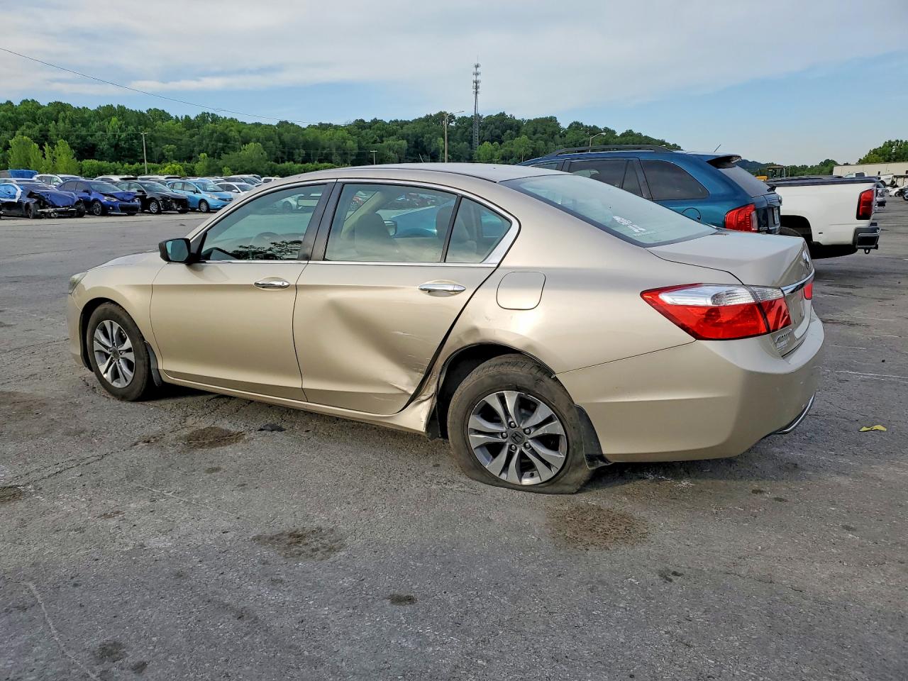 2015 Honda Accord Lx Бежевый vin: 1HGCR2F38FA174936