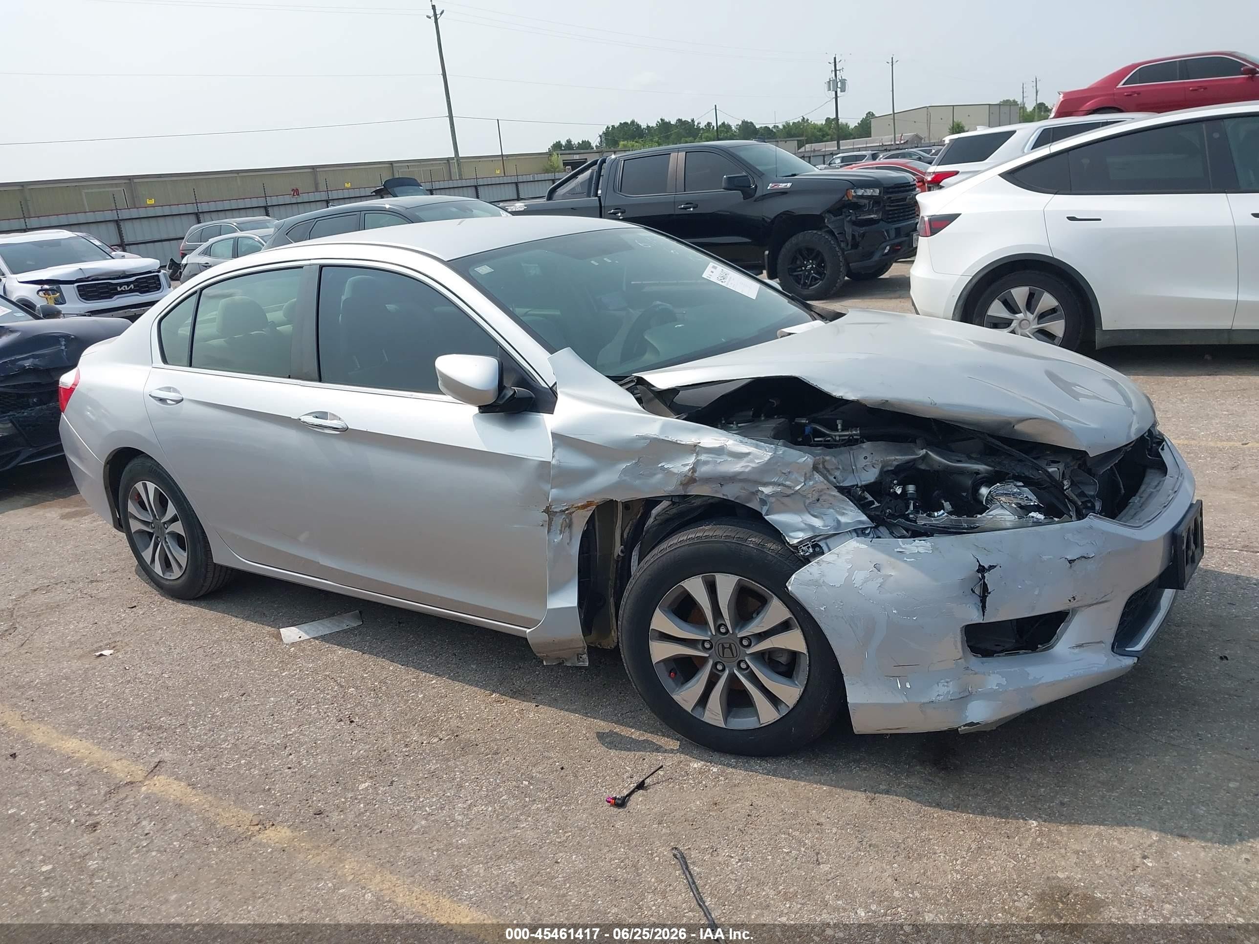 2015 Honda Accord Lx Gray vin: 1HGCR2F38FA180946
