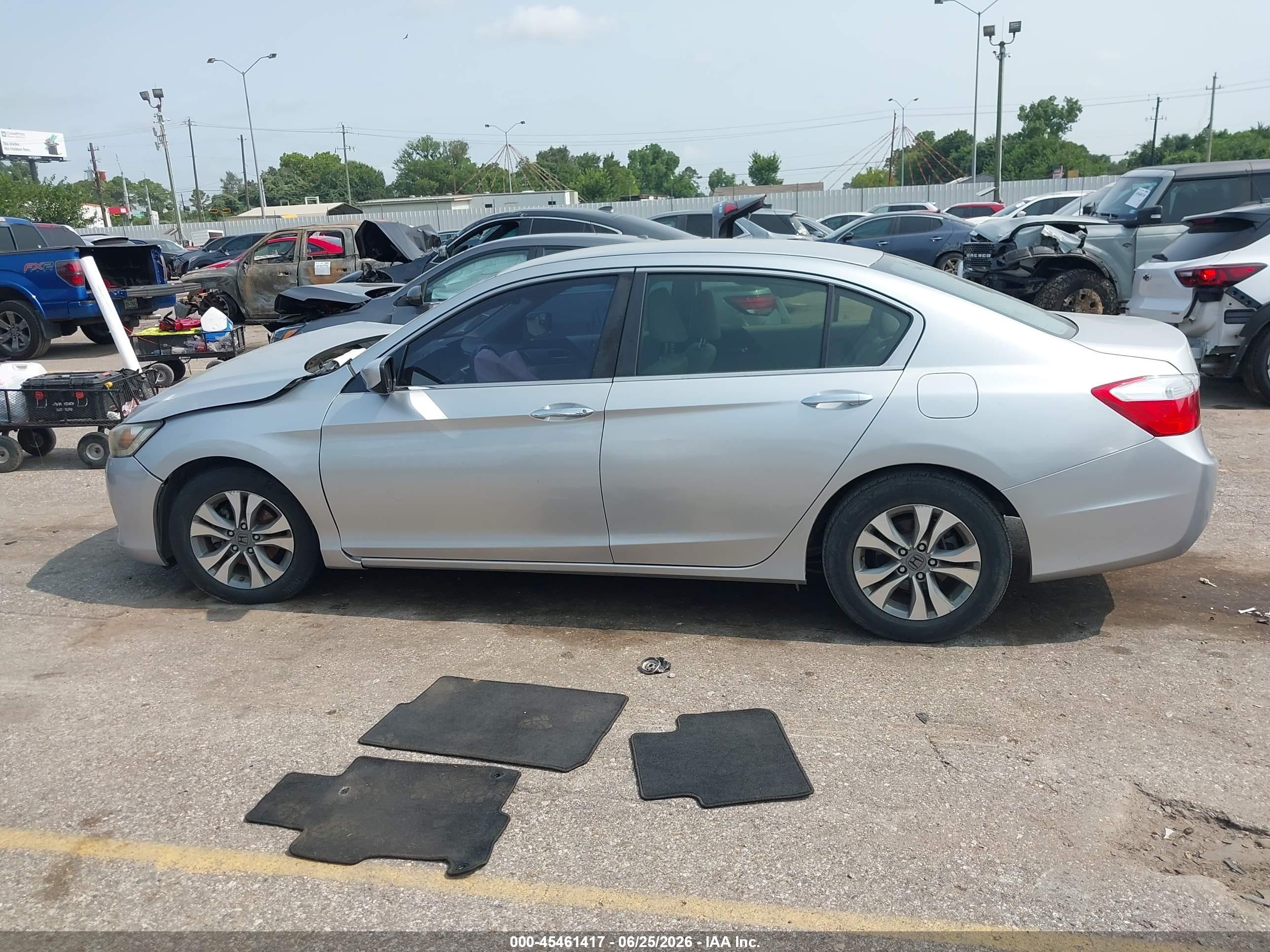 2015 Honda Accord Lx Gray vin: 1HGCR2F38FA180946