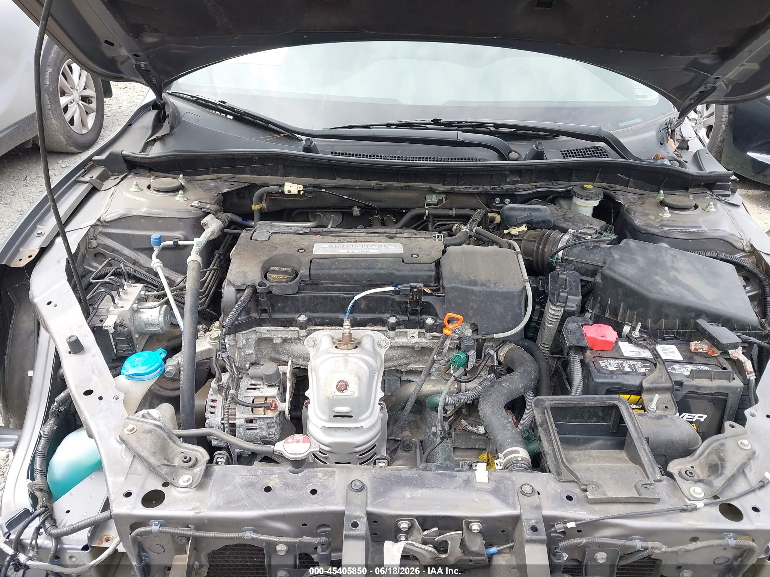 2015 Honda Accord Lx Серый vin: 1HGCR2F38FA183961