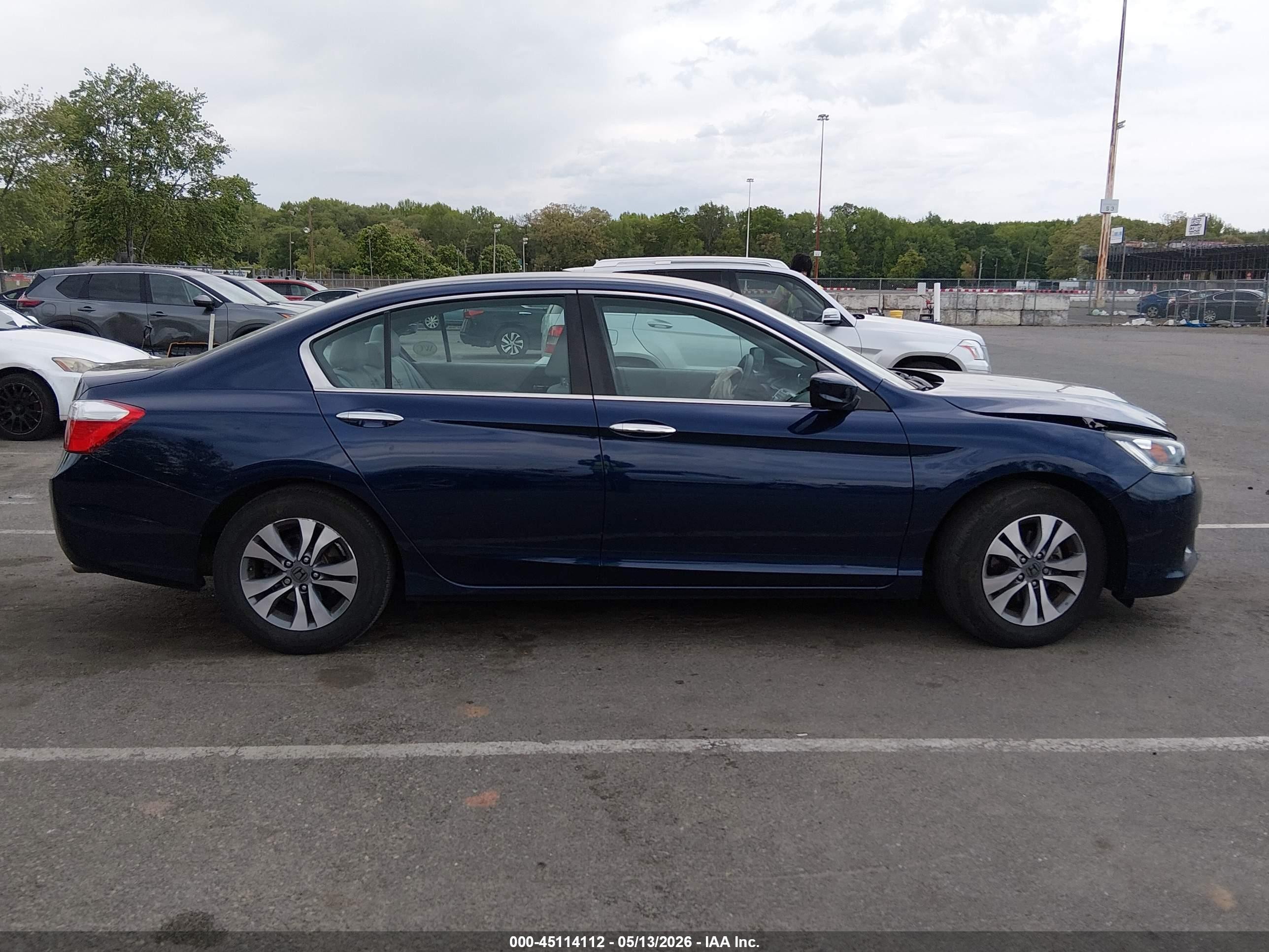 2015 Honda Accord Lx Dark Blue vin: 1HGCR2F38FA210303