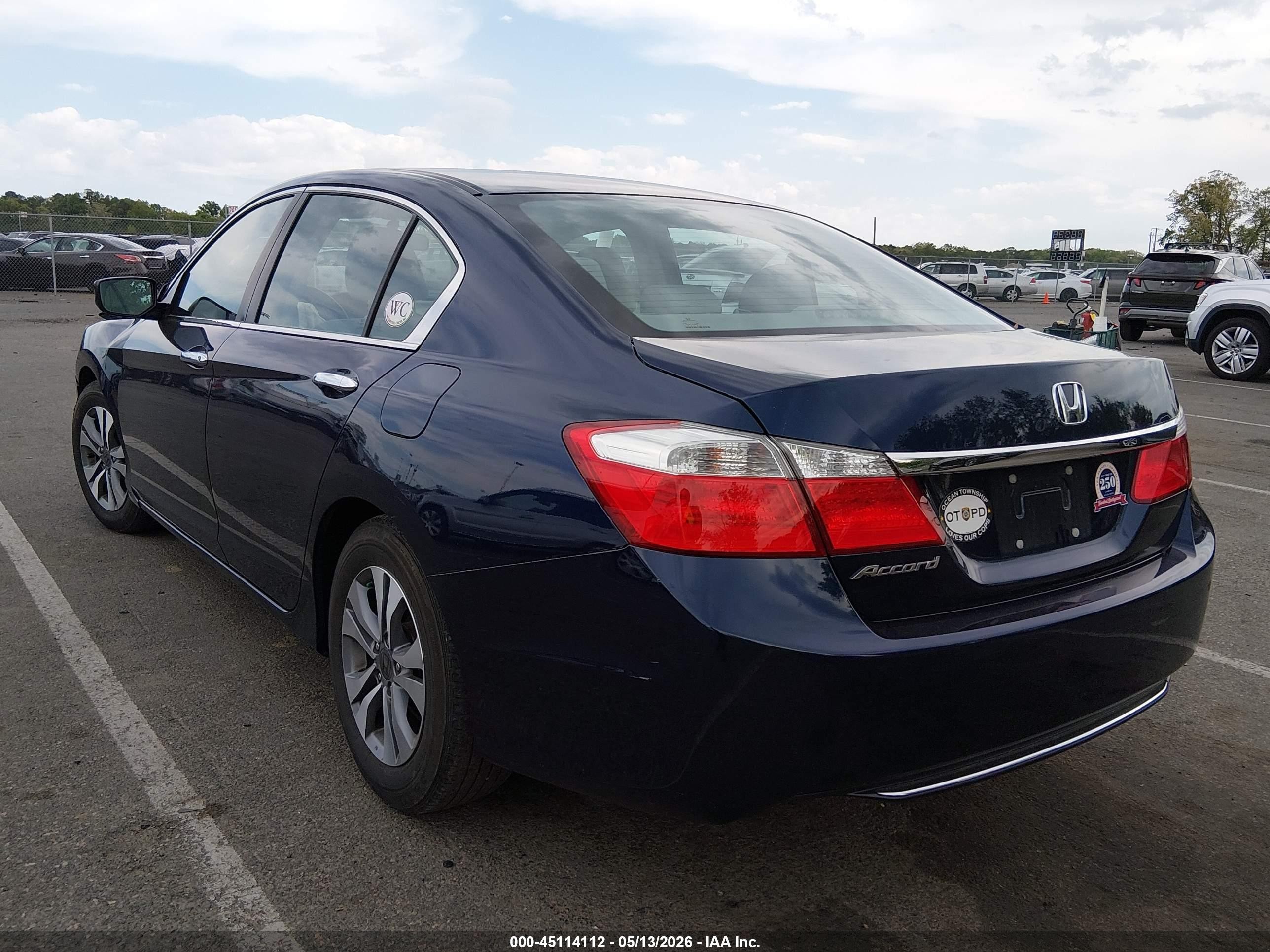 2015 Honda Accord Lx Dark Blue vin: 1HGCR2F38FA210303