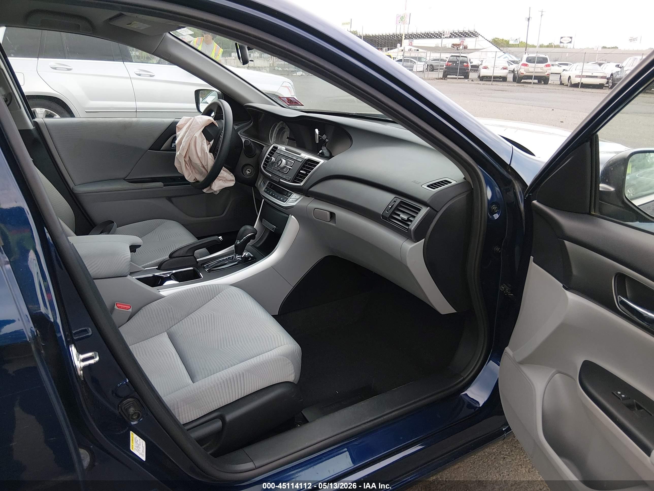 2015 Honda Accord Lx Dark Blue vin: 1HGCR2F38FA210303