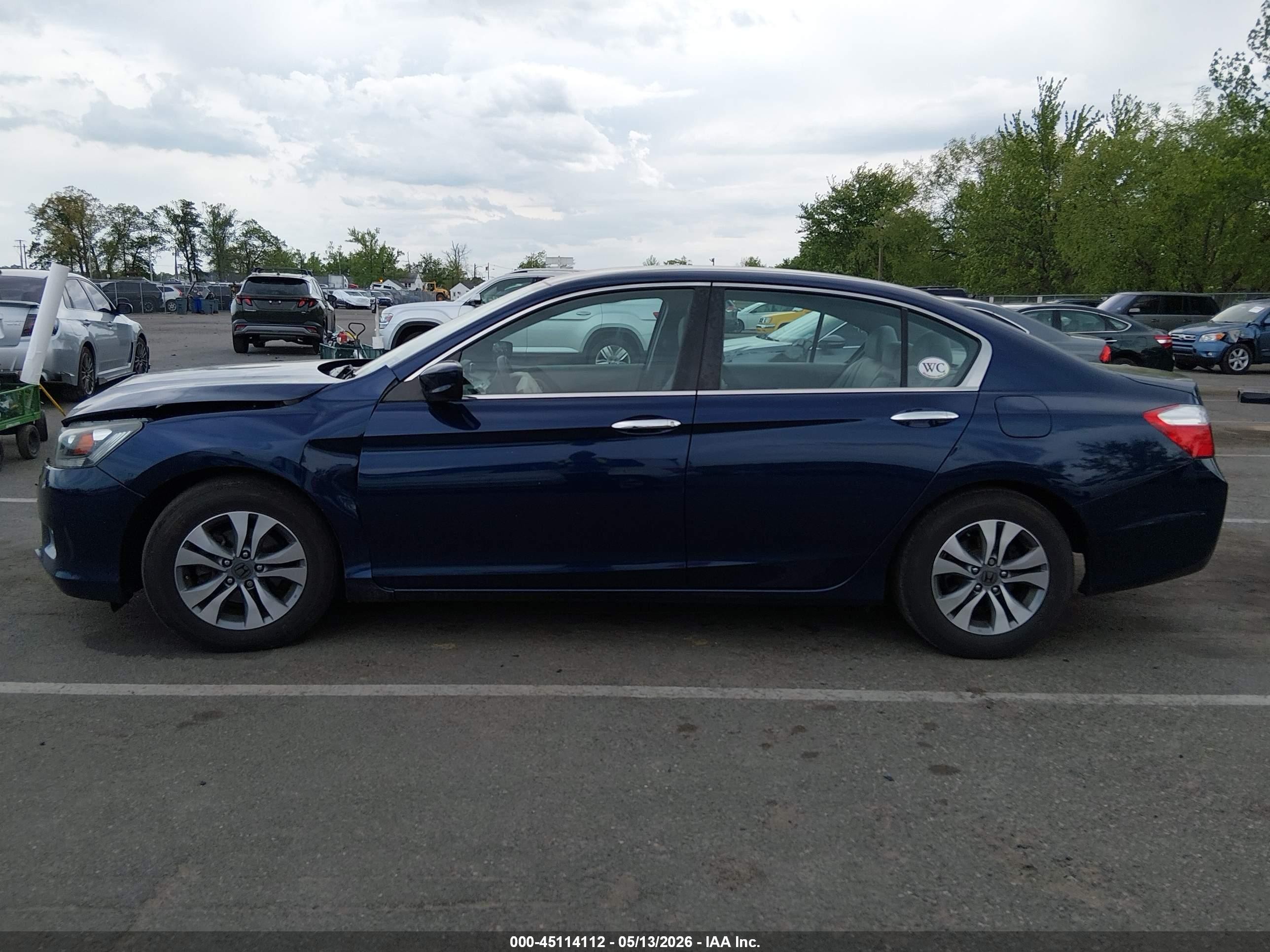 2015 Honda Accord Lx Dark Blue vin: 1HGCR2F38FA210303