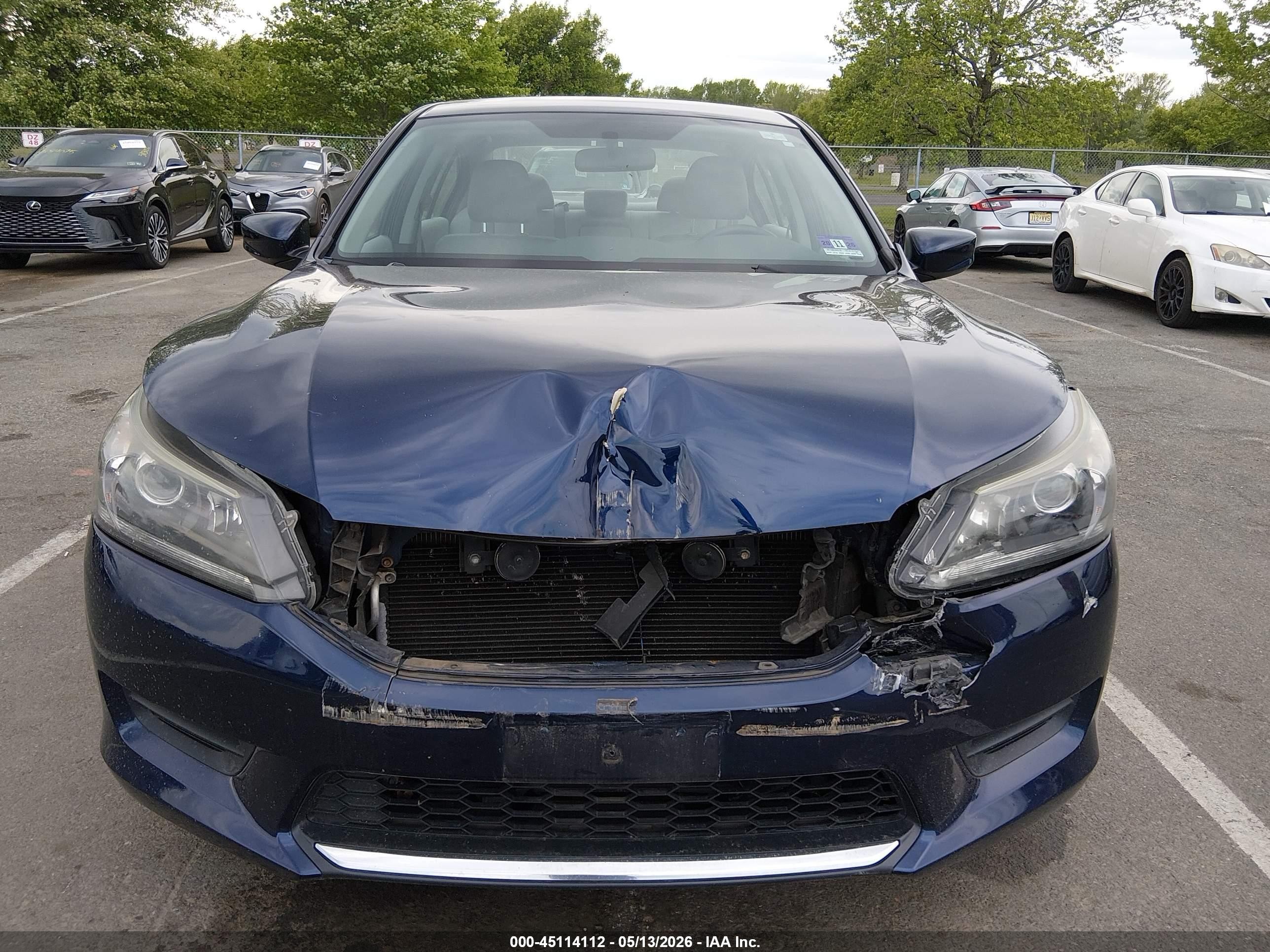 2015 Honda Accord Lx Dark Blue vin: 1HGCR2F38FA210303