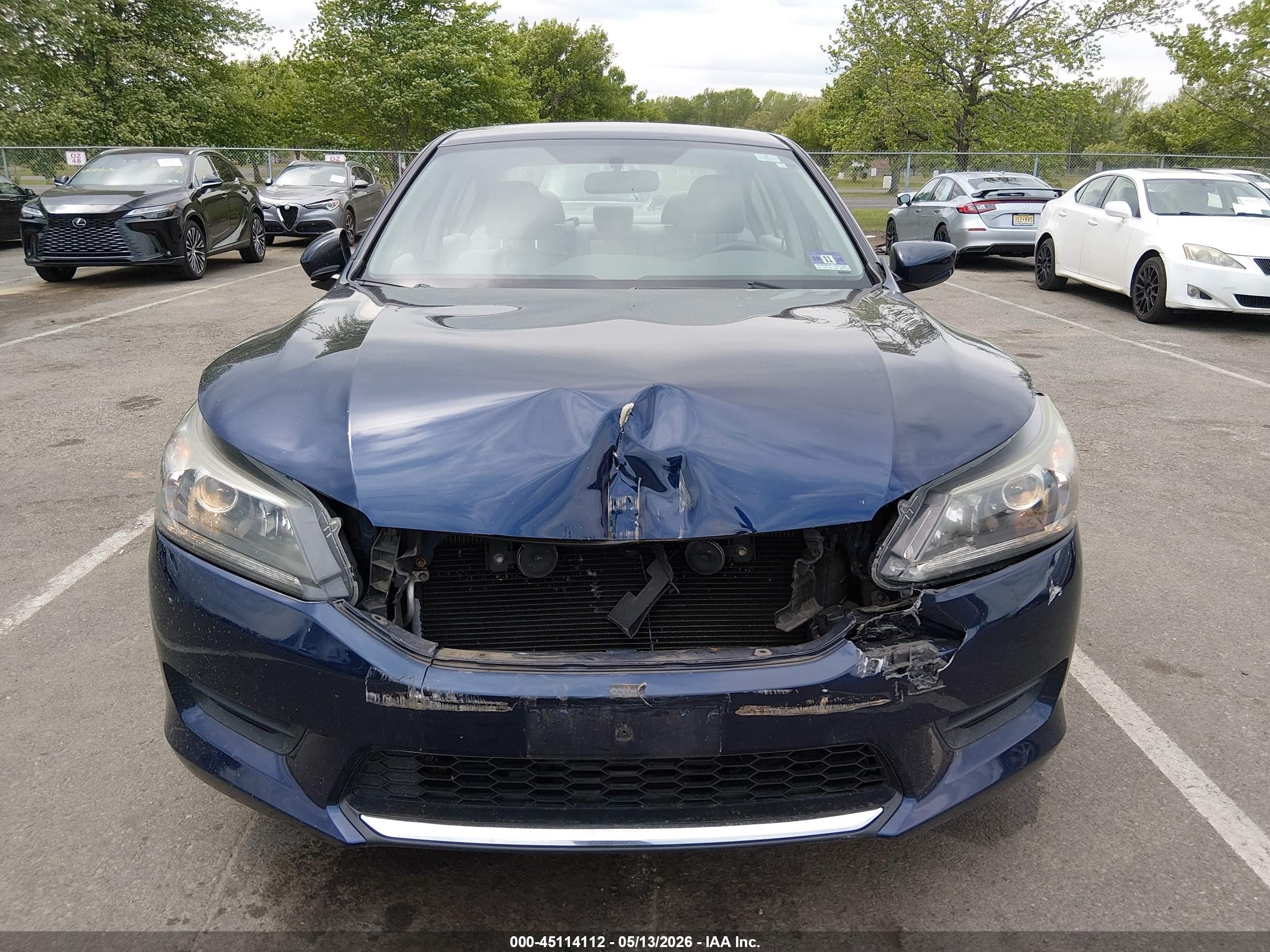 2015 Honda Accord Lx Dark Blue vin: 1HGCR2F38FA210303