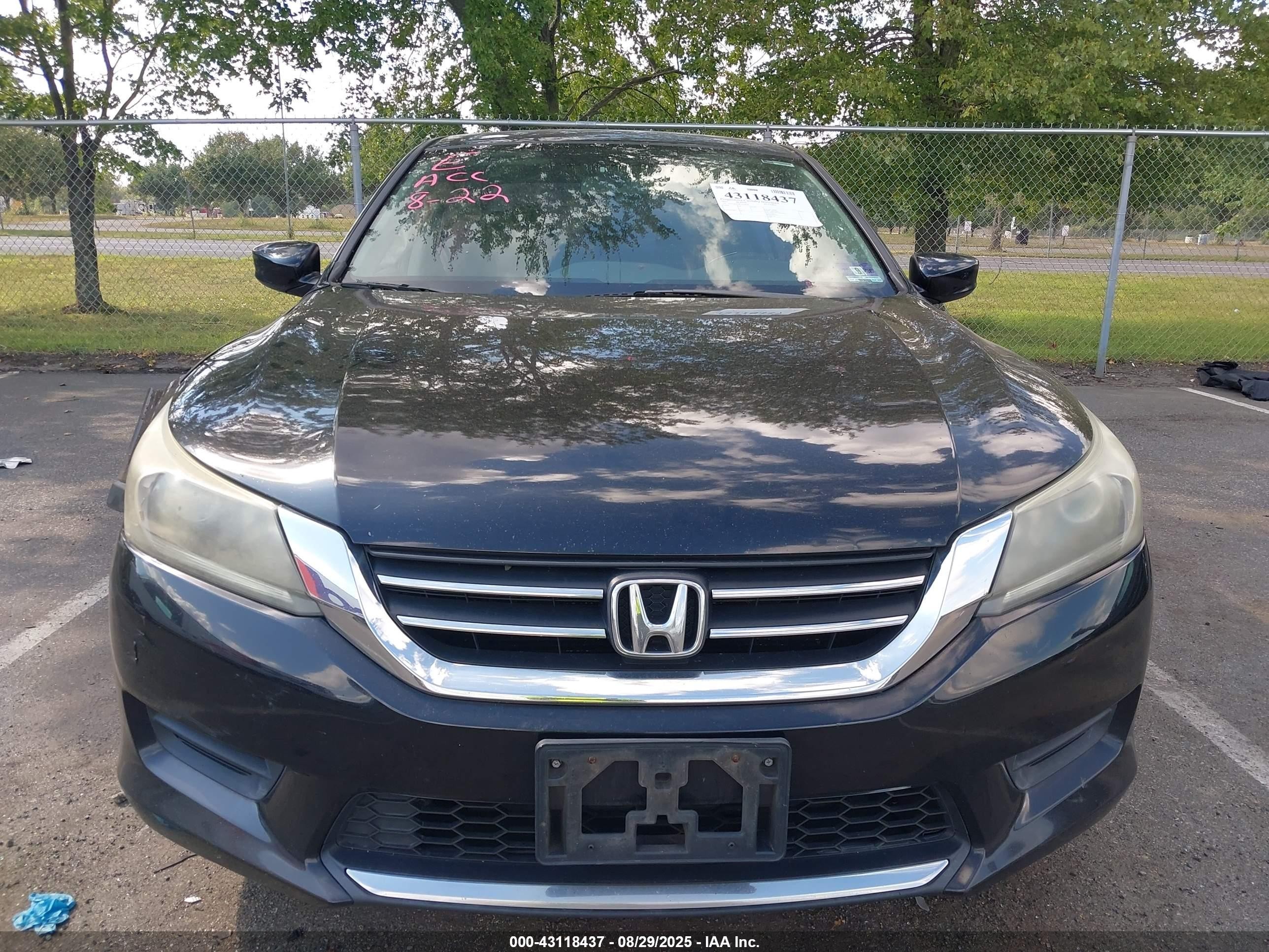 2015 Honda Accord Lx Black vin: 1HGCR2F38FA210978