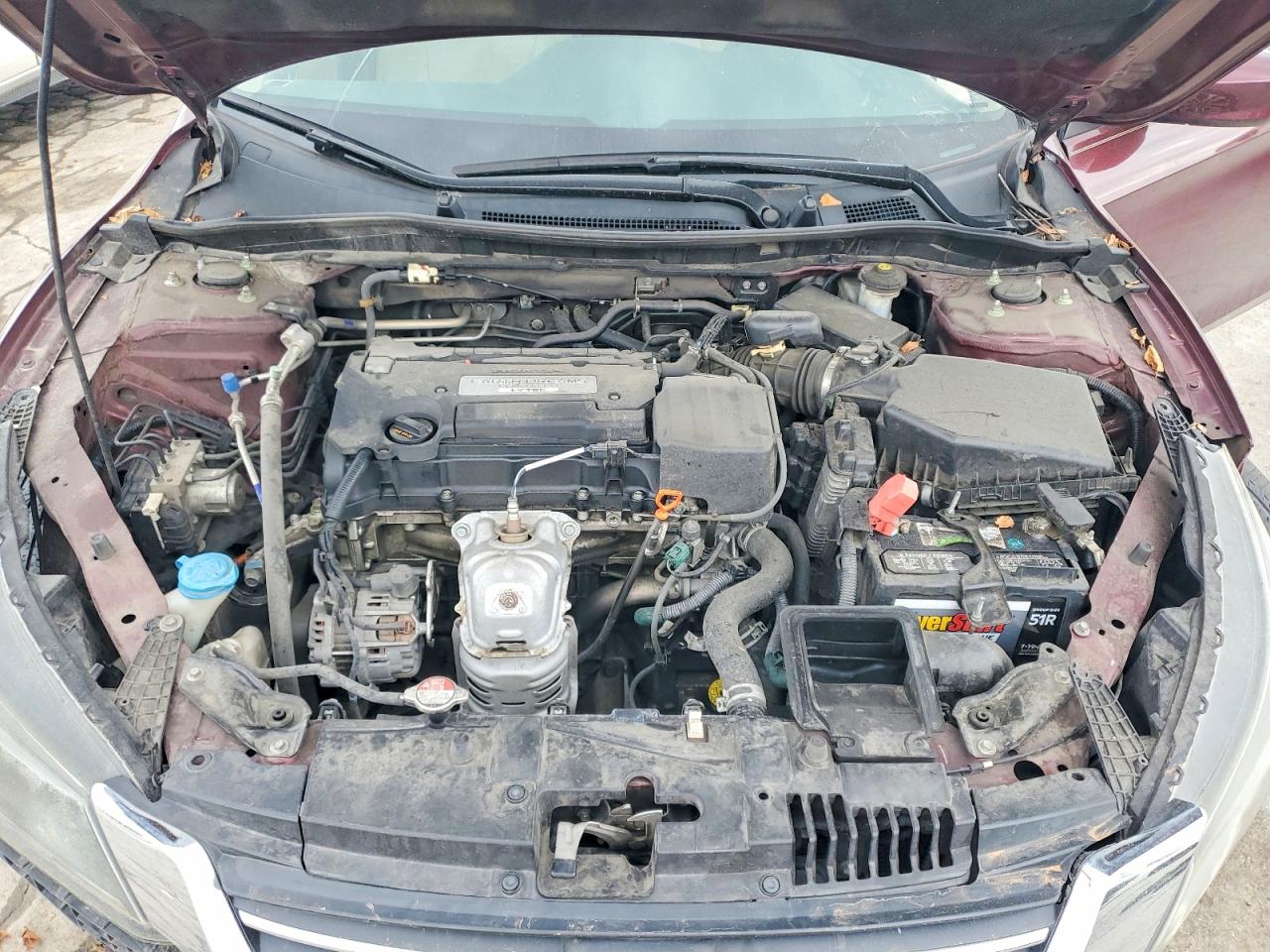 2015 Honda Accord Lx Burgundy vin: 1HGCR2F38FA212486