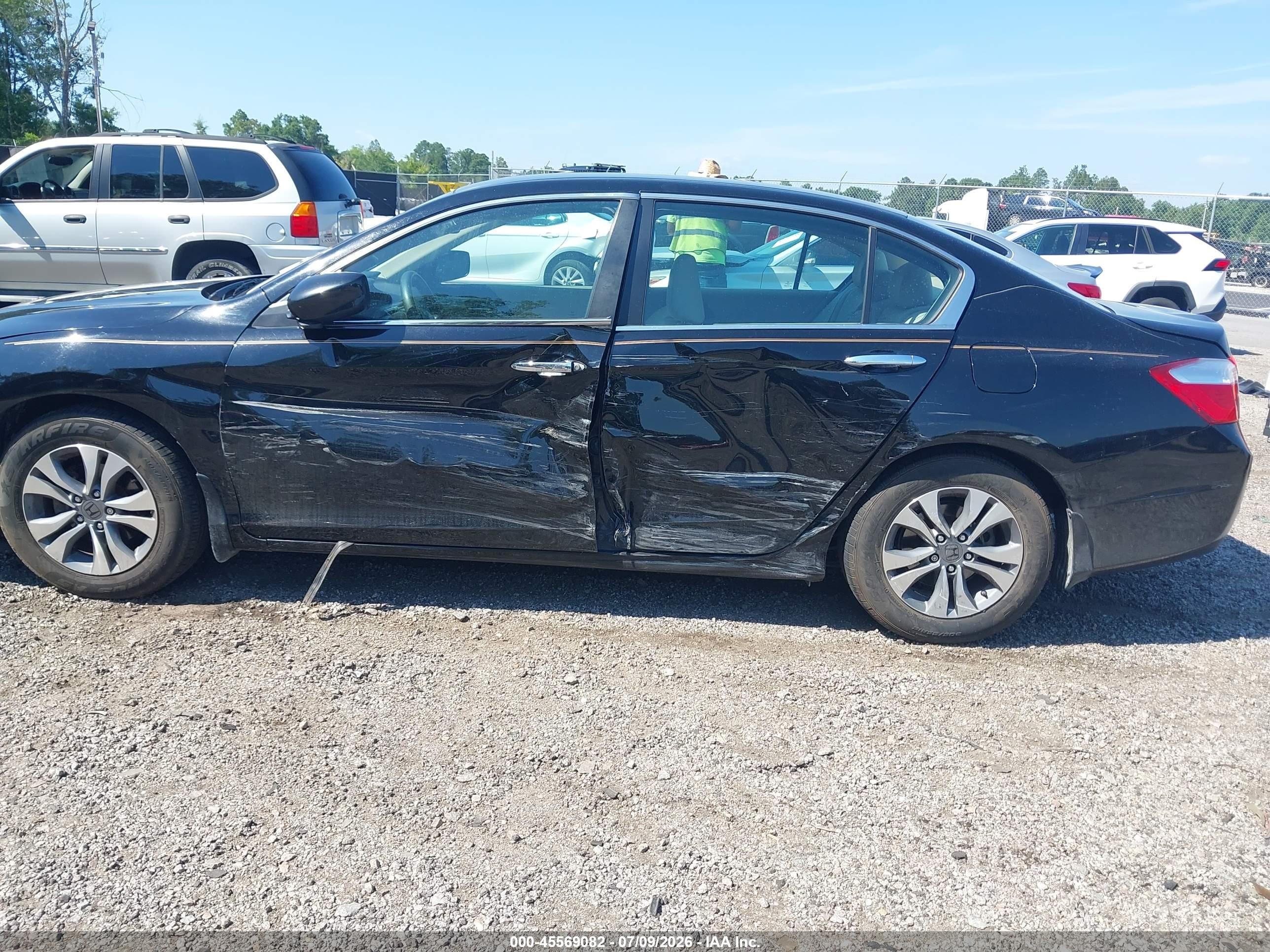 2015 Honda Accord Lx Black vin: 1HGCR2F38FA214920