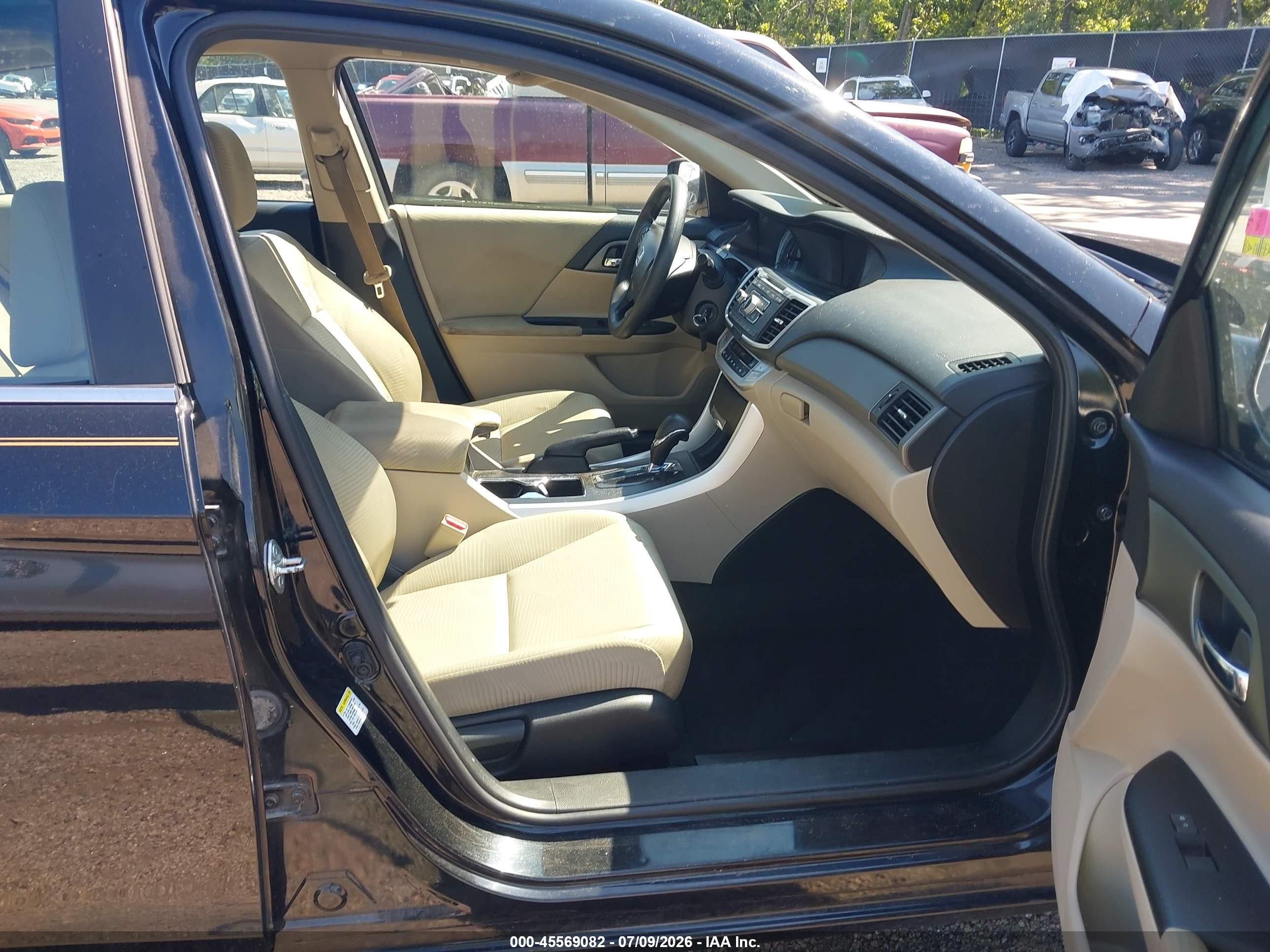 2015 Honda Accord Lx Black vin: 1HGCR2F38FA214920