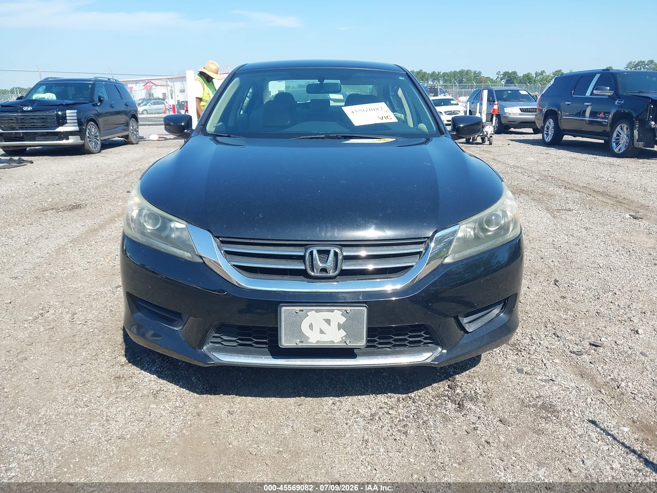 2015 Honda Accord Lx Black vin: 1HGCR2F38FA214920