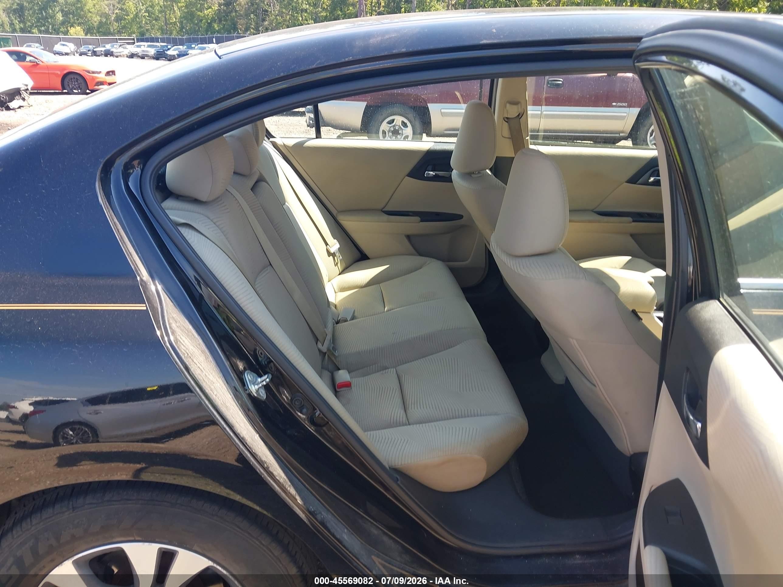 2015 Honda Accord Lx Black vin: 1HGCR2F38FA214920
