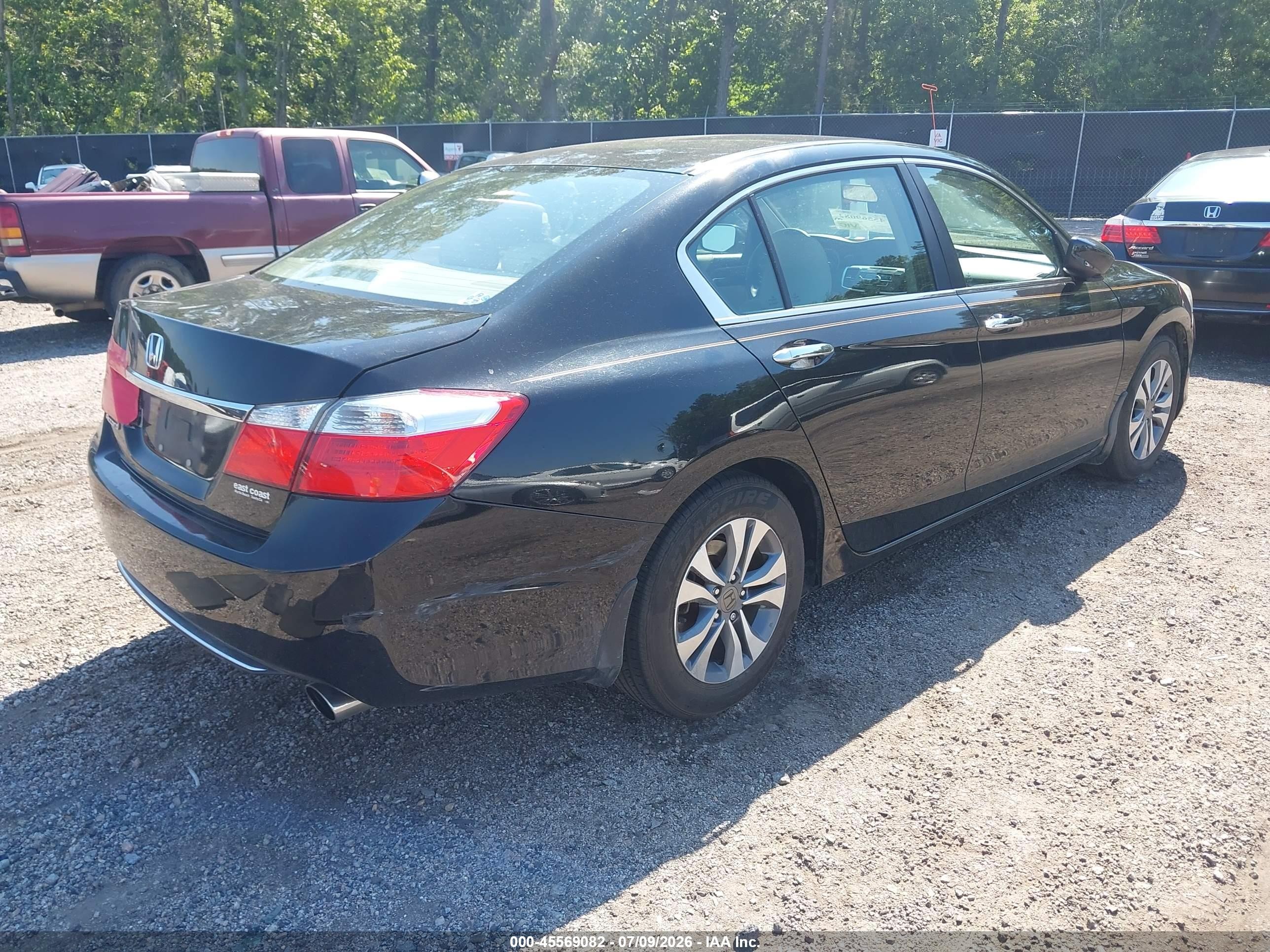 2015 Honda Accord Lx Black vin: 1HGCR2F38FA214920