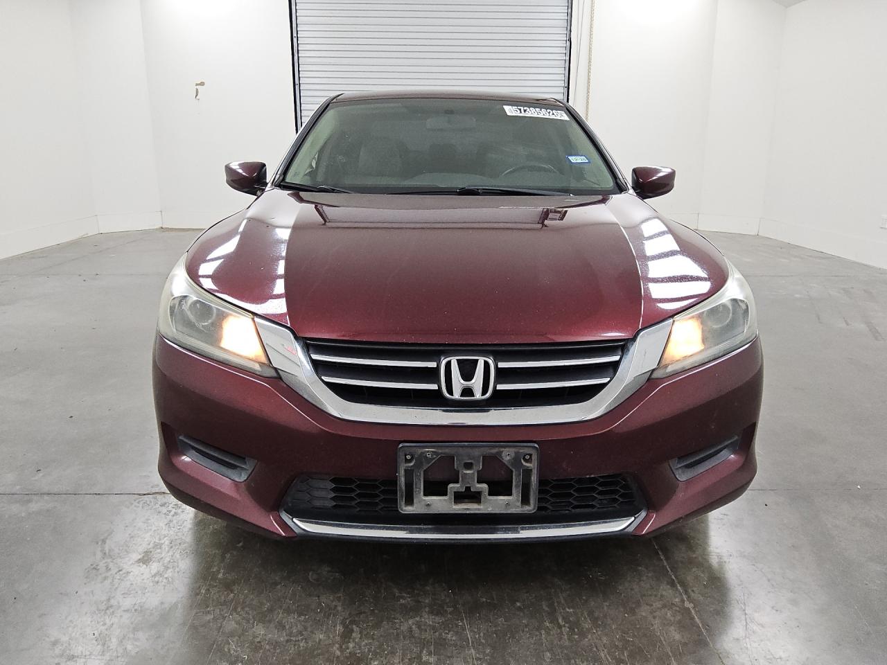 2015 Honda Accord Burgundy vin: 1HGCR2F38FA223780 Damage: Left Head Lamp, Faded, Repair Required