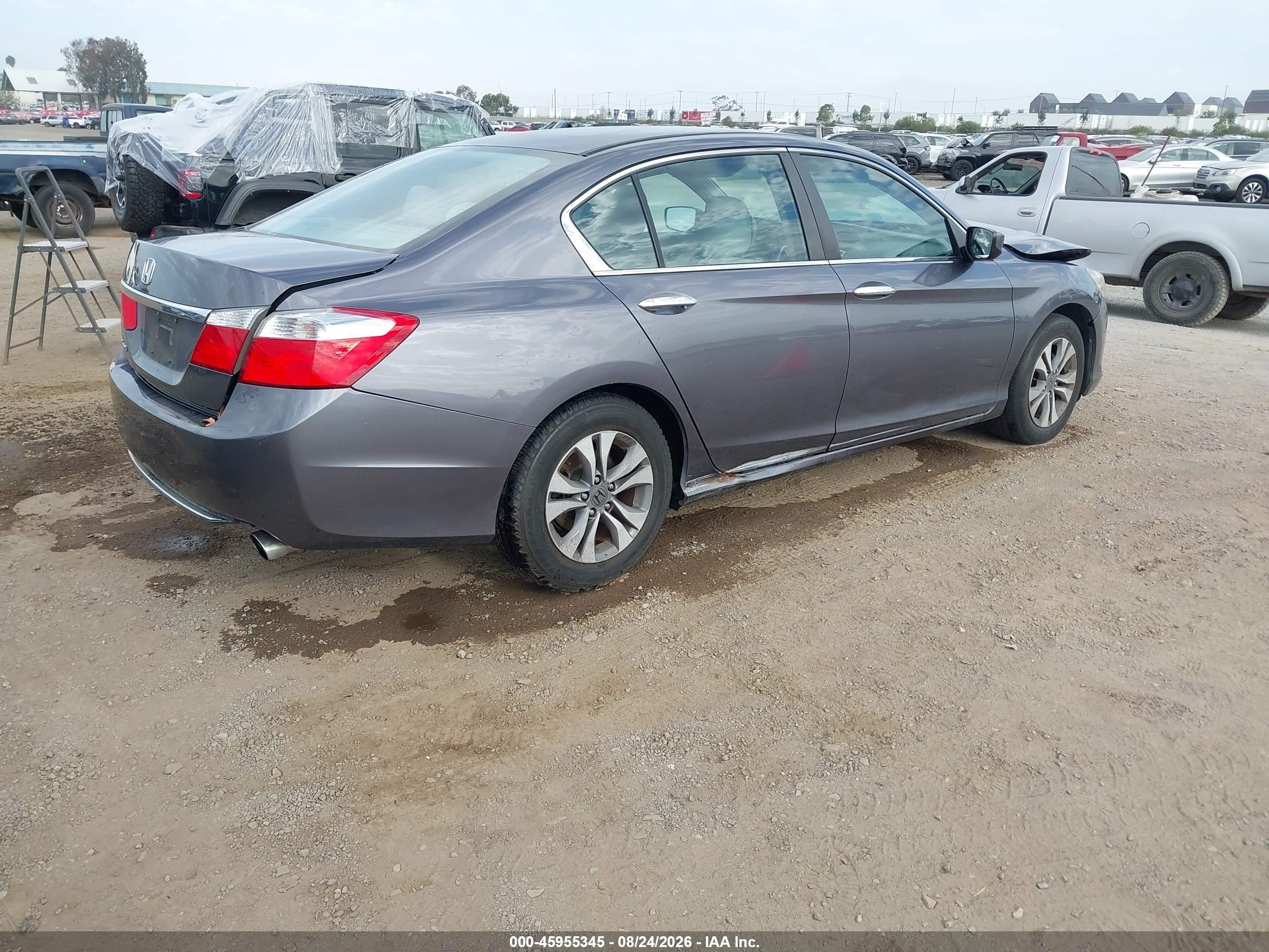 2015 Honda Accord Lx Gray vin: 1HGCR2F38FA235458
