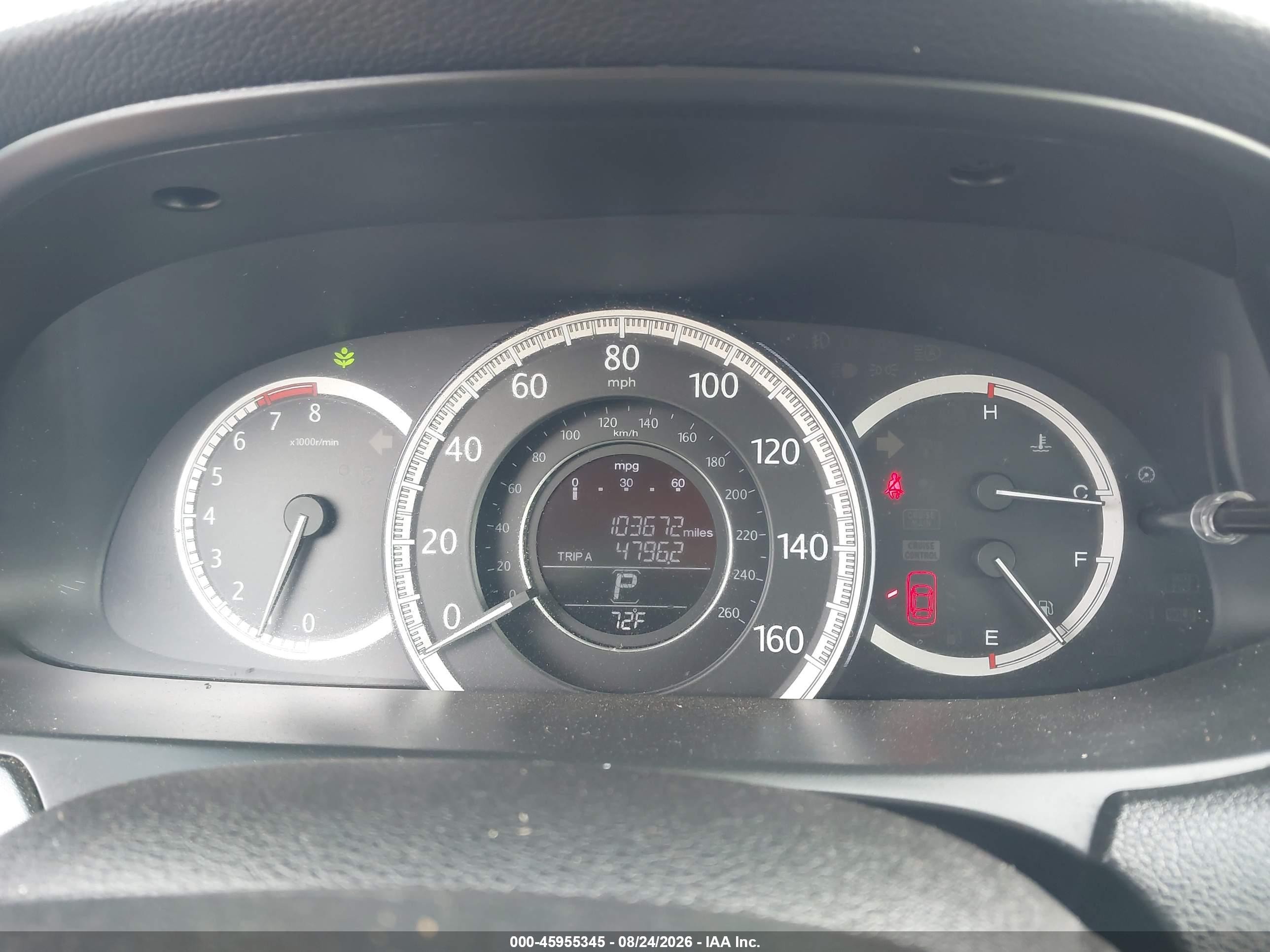 2015 Honda Accord Lx Gray vin: 1HGCR2F38FA235458