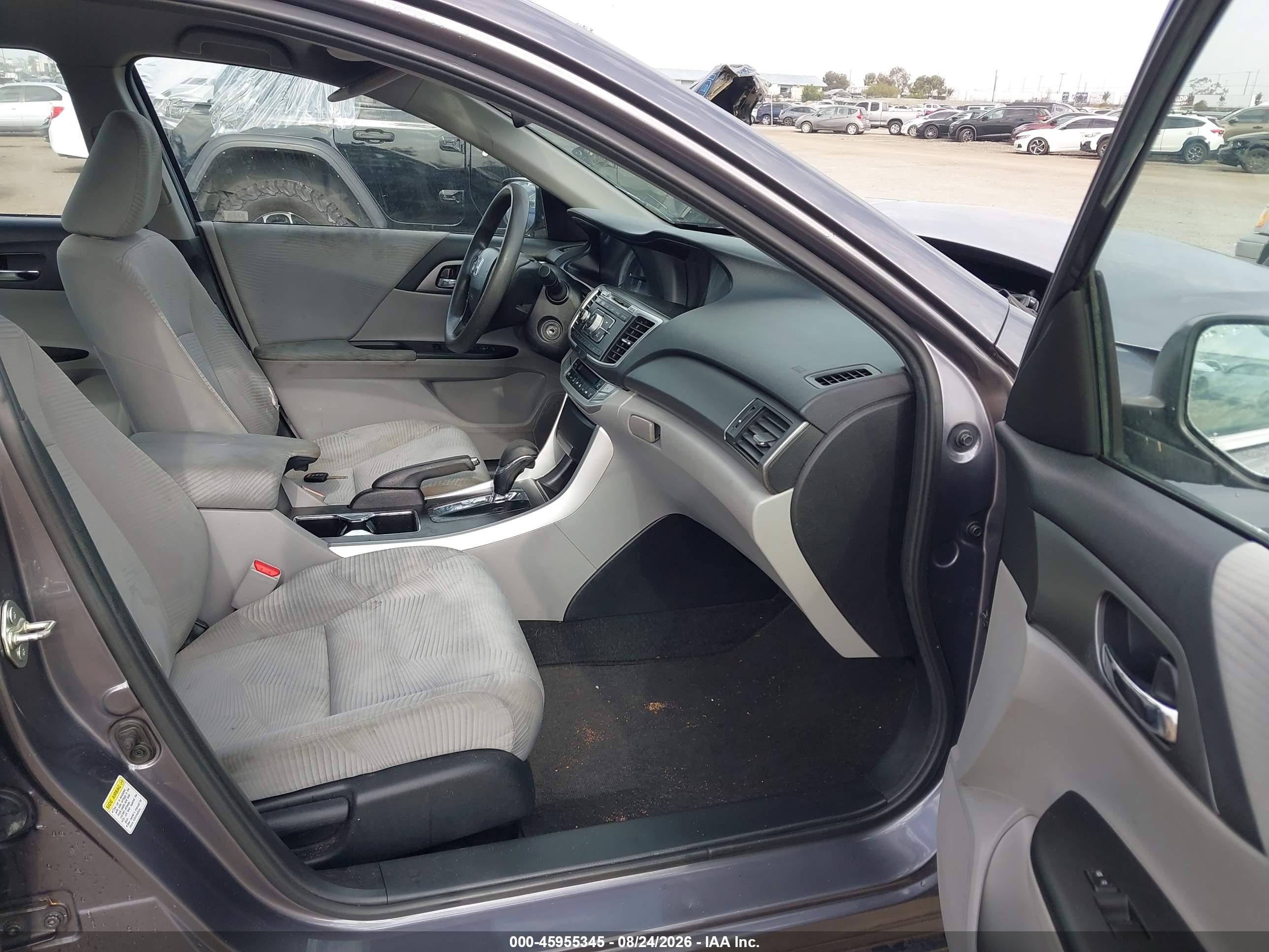 2015 Honda Accord Lx Gray vin: 1HGCR2F38FA235458