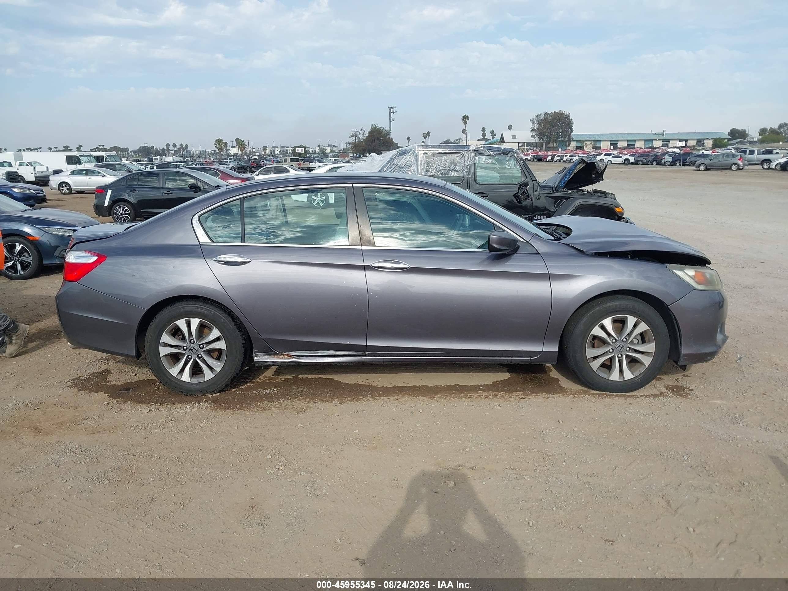 2015 Honda Accord Lx Gray vin: 1HGCR2F38FA235458