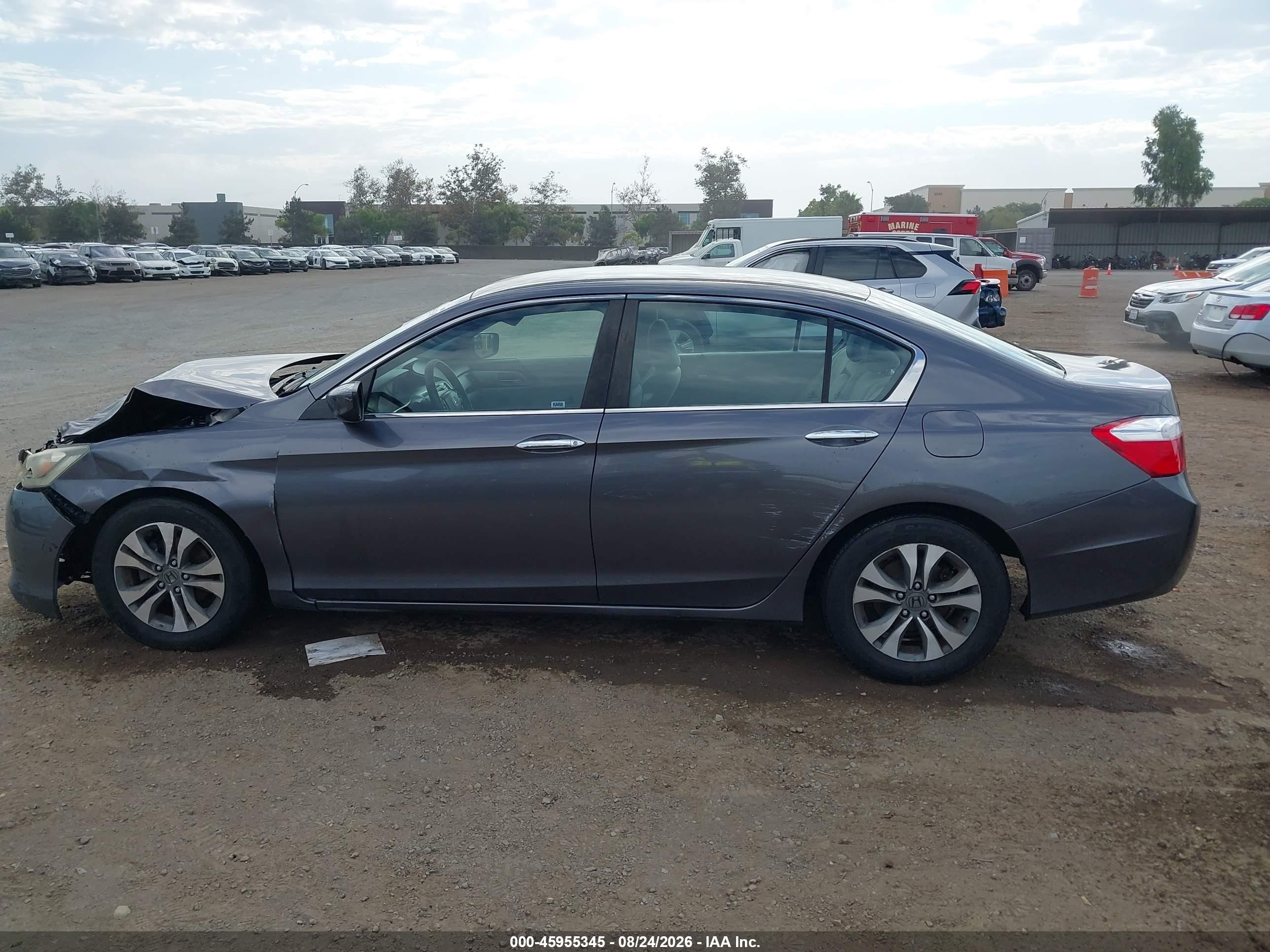 2015 Honda Accord Lx Gray vin: 1HGCR2F38FA235458