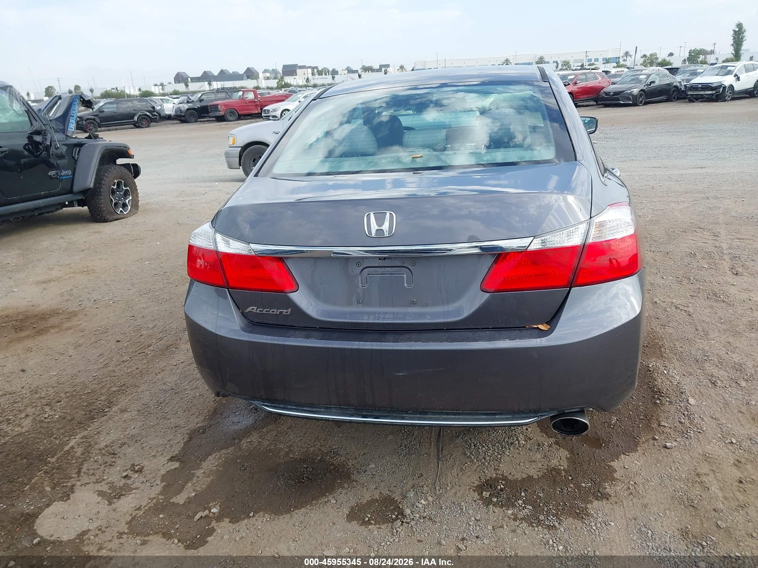 2015 Honda Accord Lx Gray vin: 1HGCR2F38FA235458