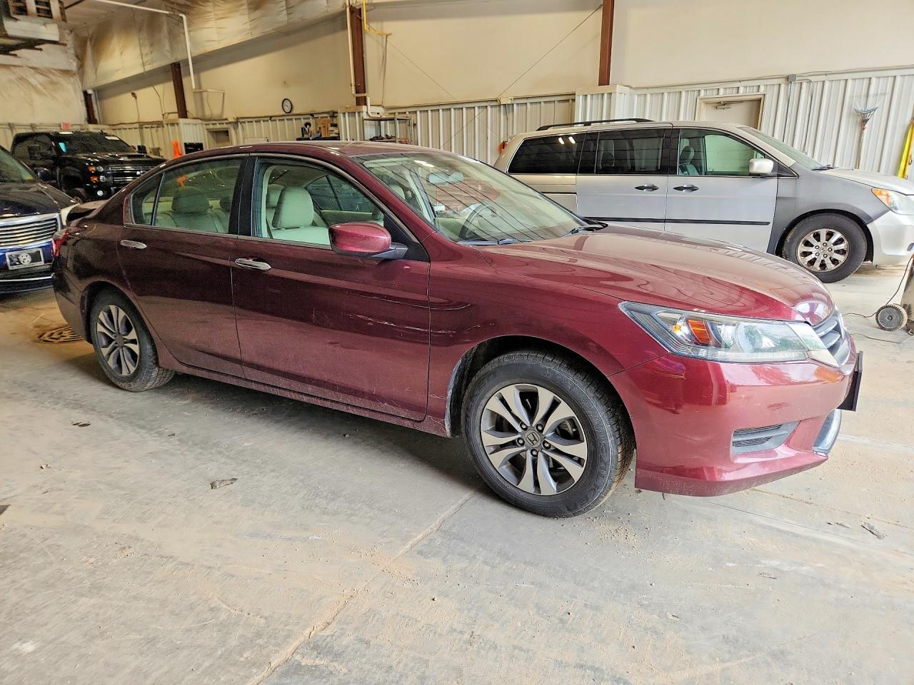 2015 Honda Accord Lx Maroon vin: 1HGCR2F38FA237209