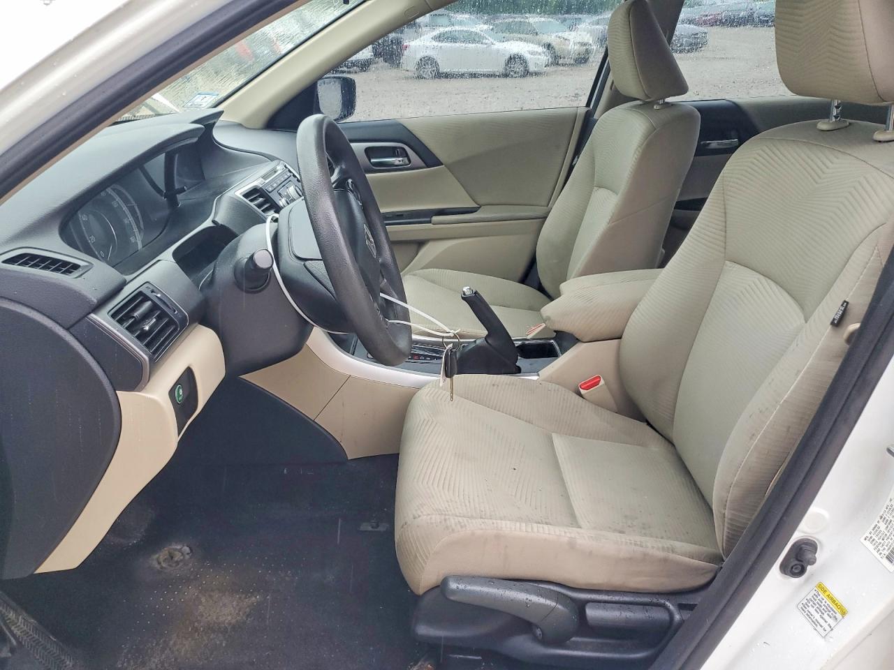 2015 Honda Accord Lx White vin: 1HGCR2F38FA240868