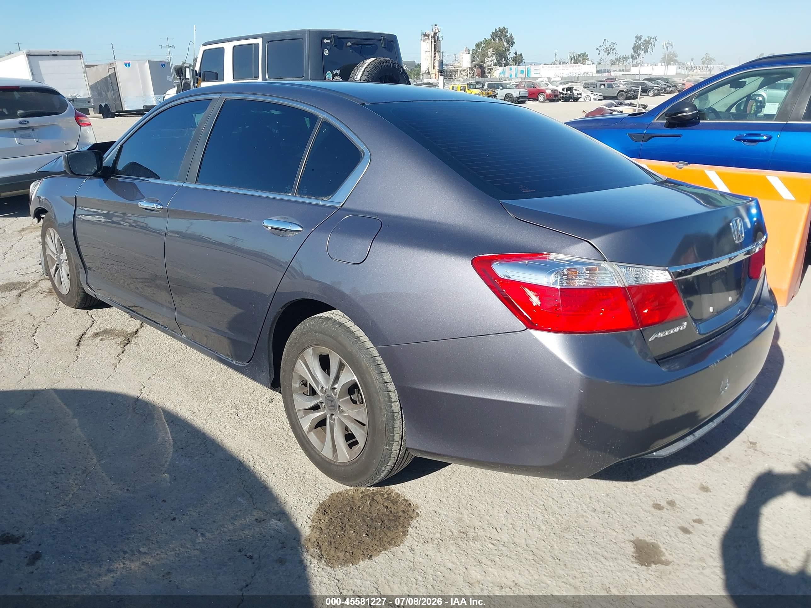 2015 Honda Accord Lx Gray vin: 1HGCR2F38FA245245
