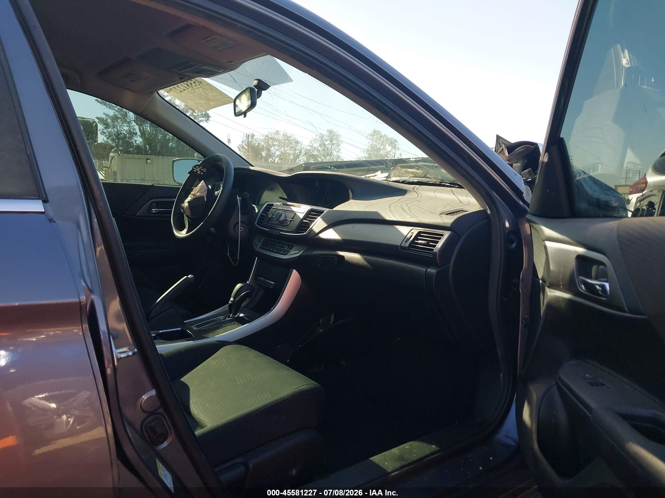 2015 Honda Accord Lx Gray vin: 1HGCR2F38FA245245