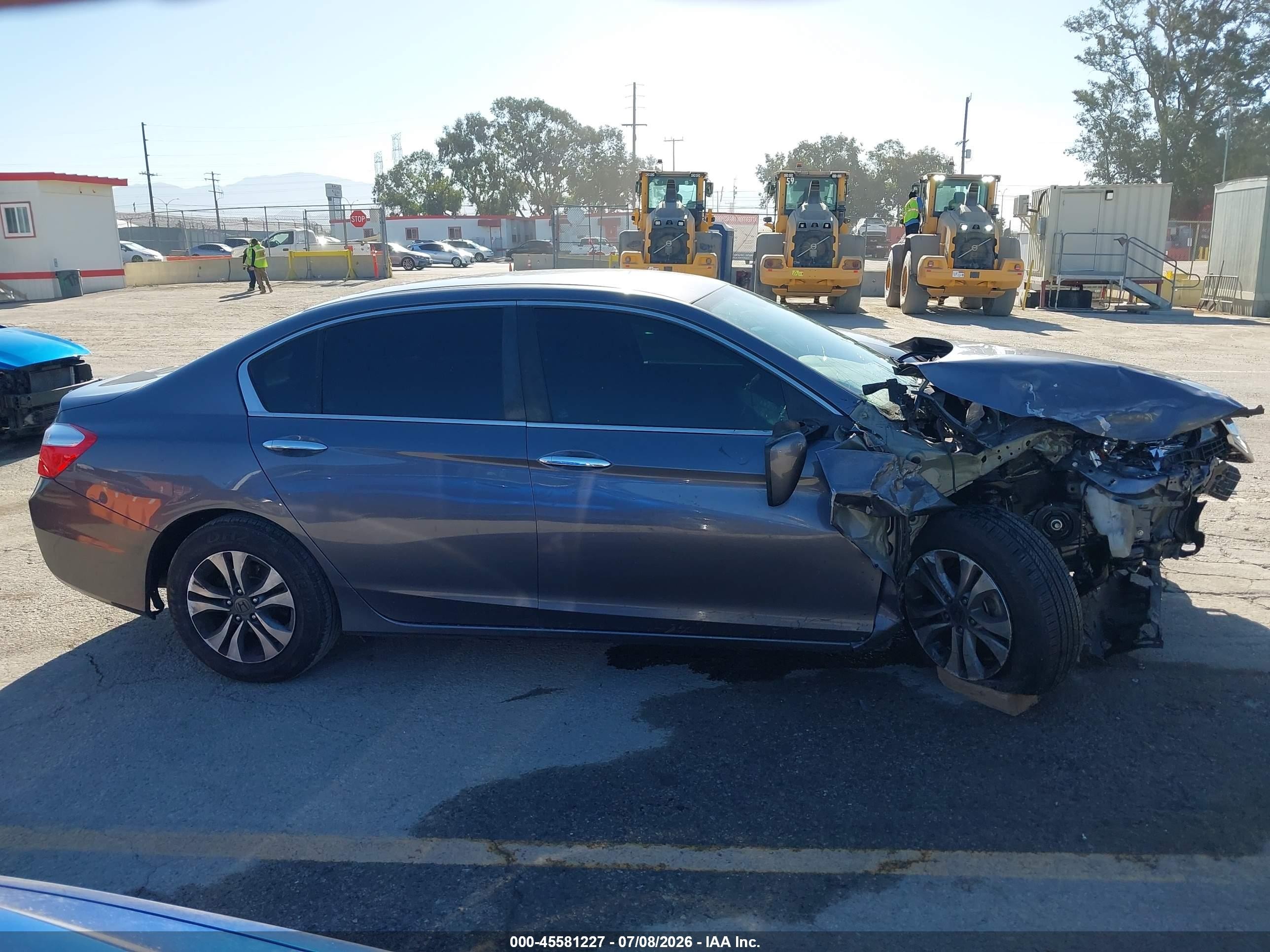 2015 Honda Accord Lx Gray vin: 1HGCR2F38FA245245