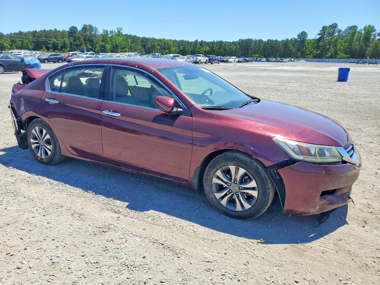 2015 Honda Accord Lx Burgundy vin: 1HGCR2F38FA270405